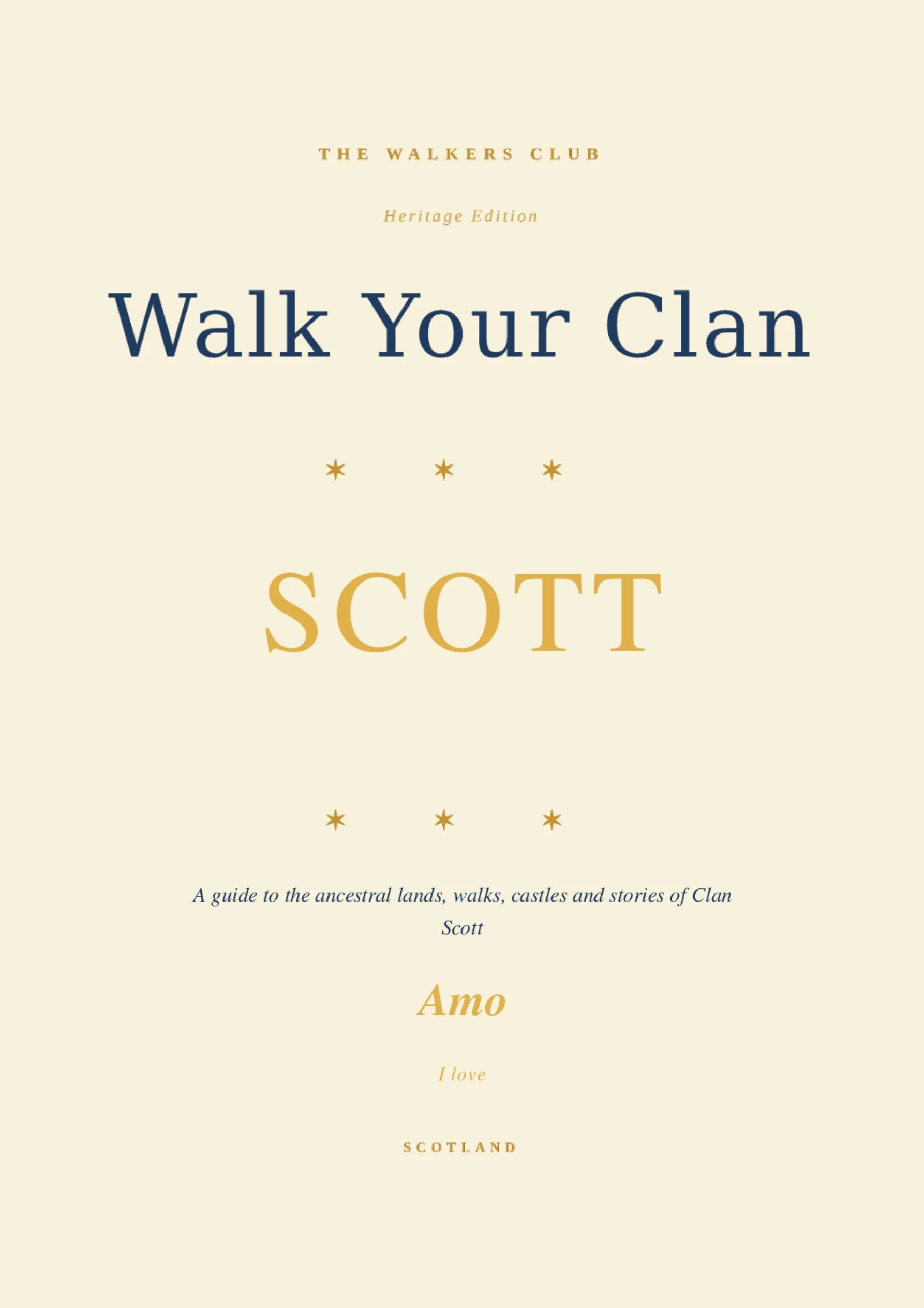 Walk Your Clan: Scott — Heritage Edition
