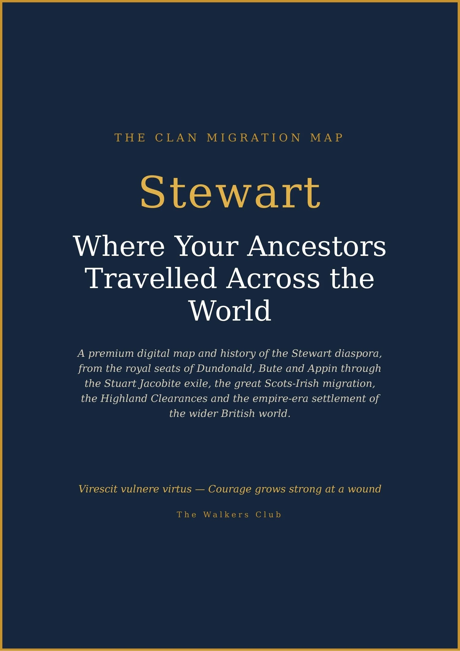 Clan Migration Map: Stewart