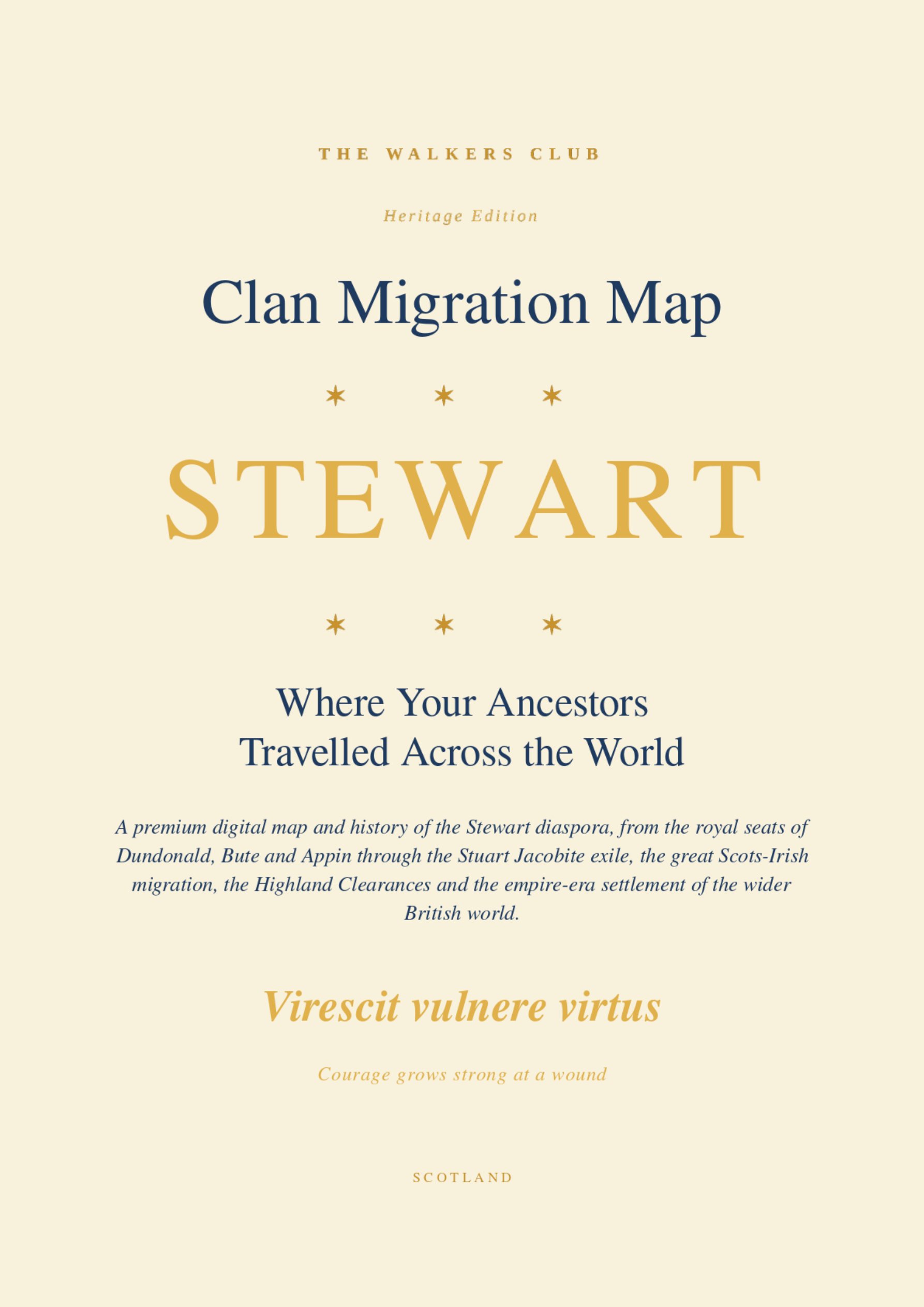 Clan Migration Map: Stewart