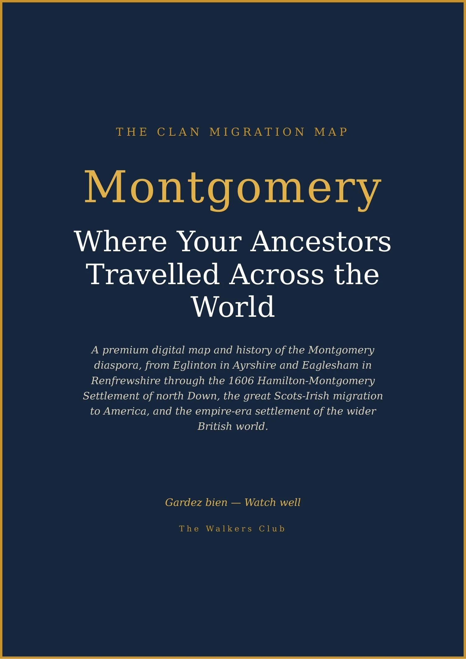 Clan Migration Map: Montgomery