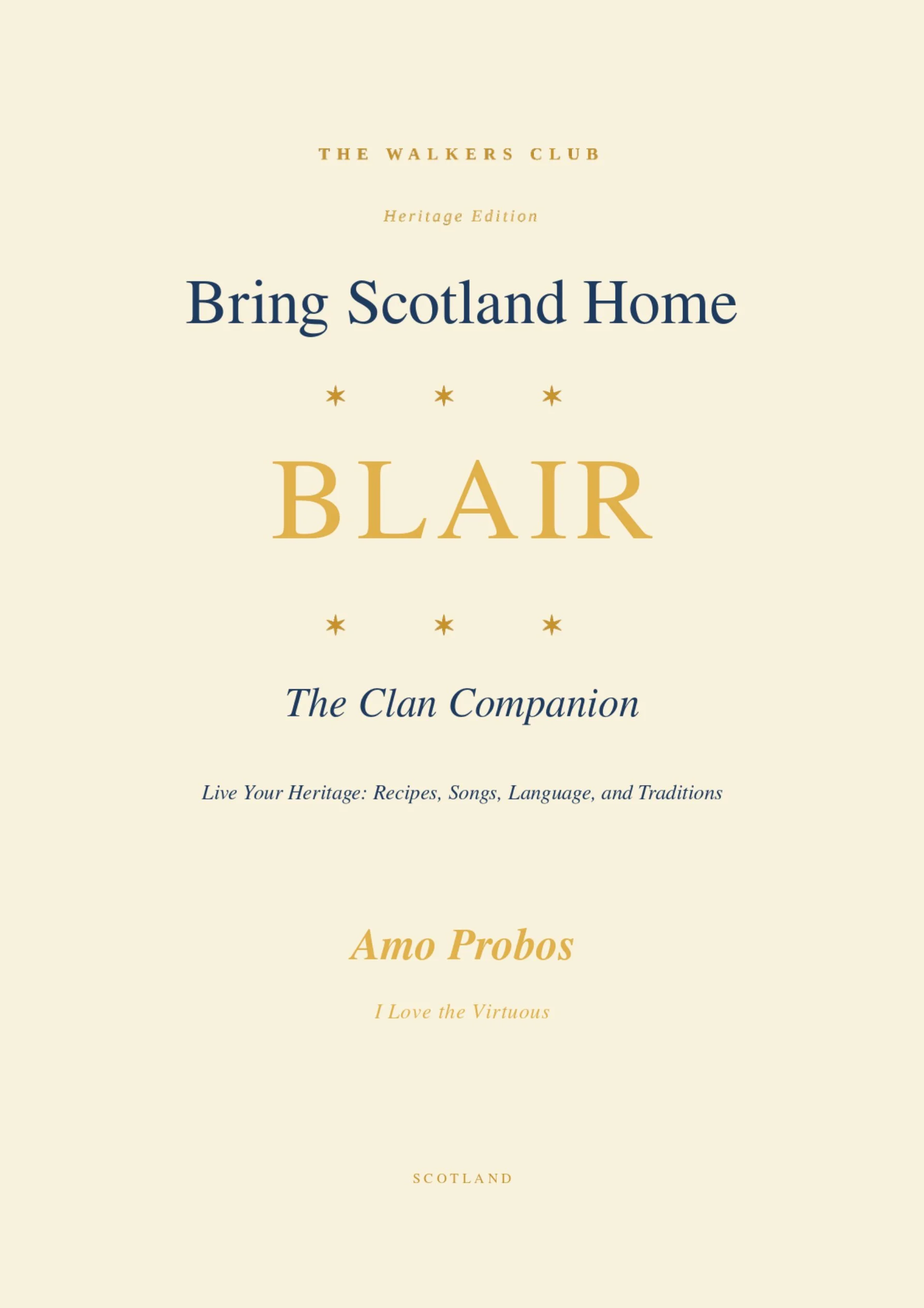 Bring Scotland Home: Blair