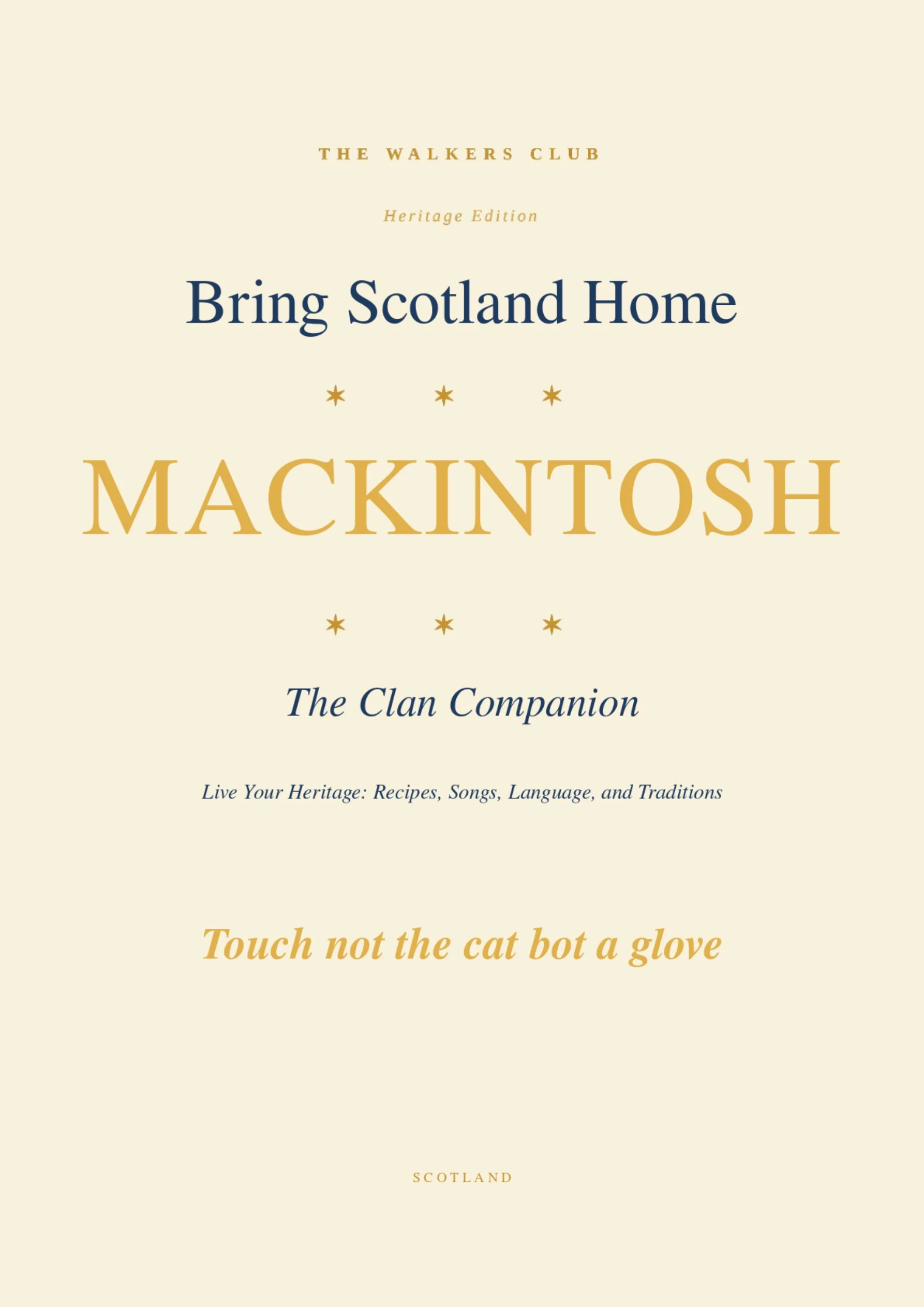 Bring Scotland Home: Mackintosh