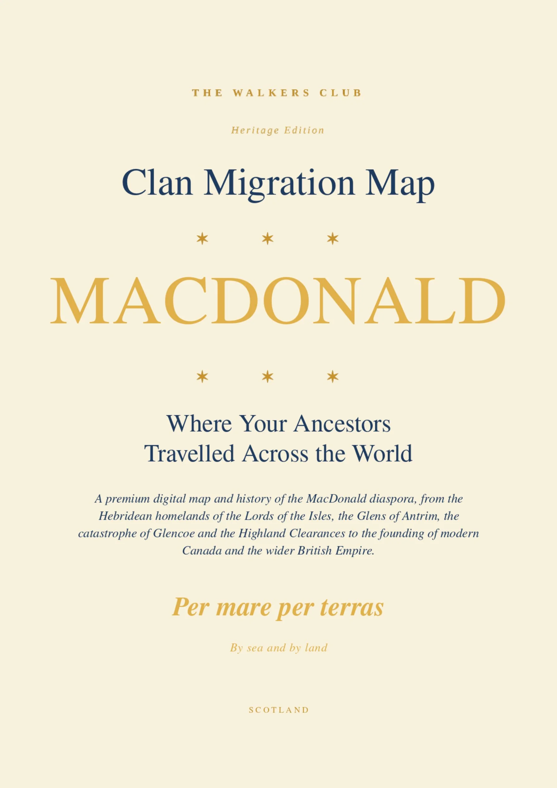Clan Migration Map: MacDonald