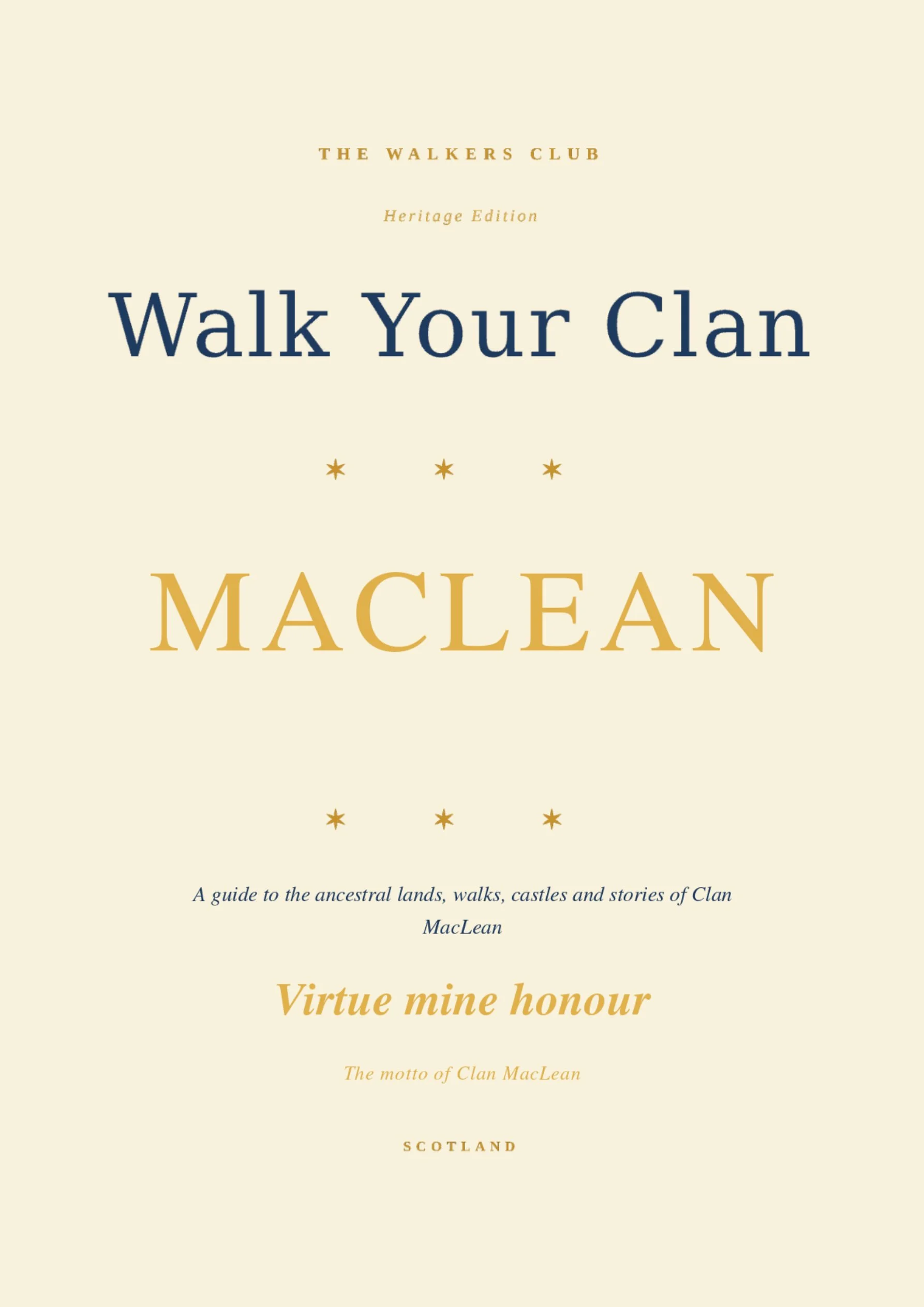 Walk Your Clan: MacLean — Heritage Edition