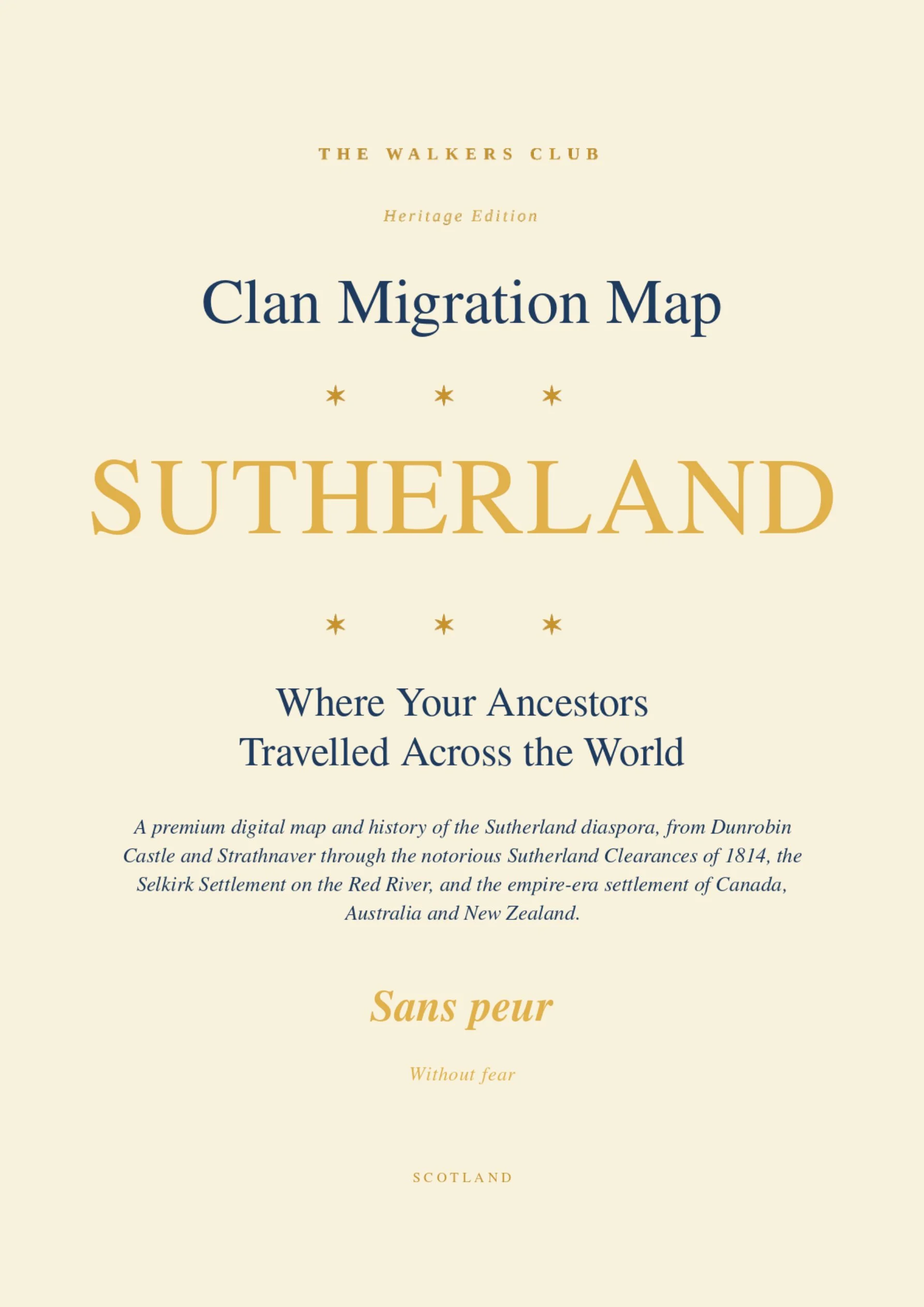 Clan Migration Map: Sutherland