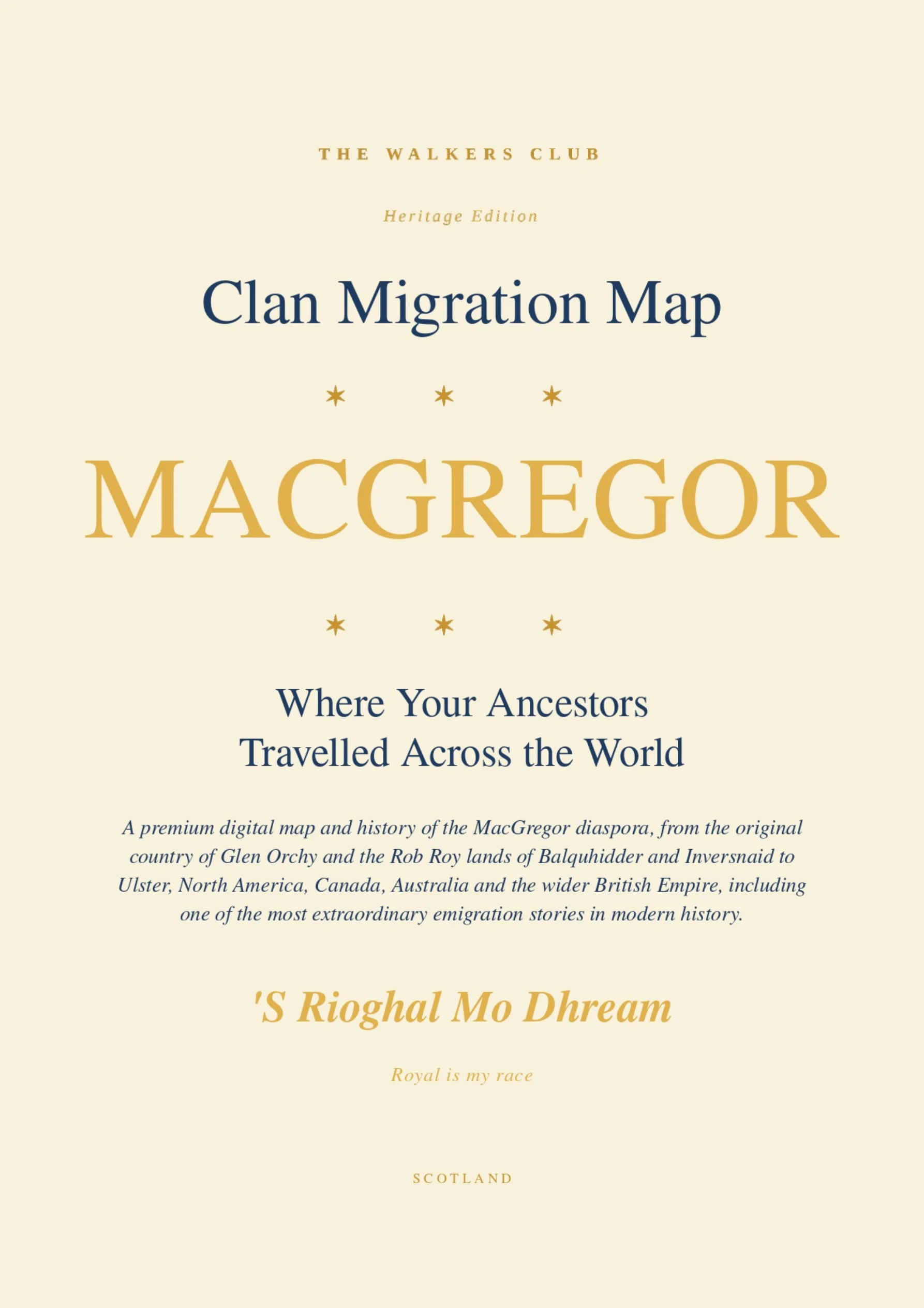 Clan Migration Map: MacGregor
