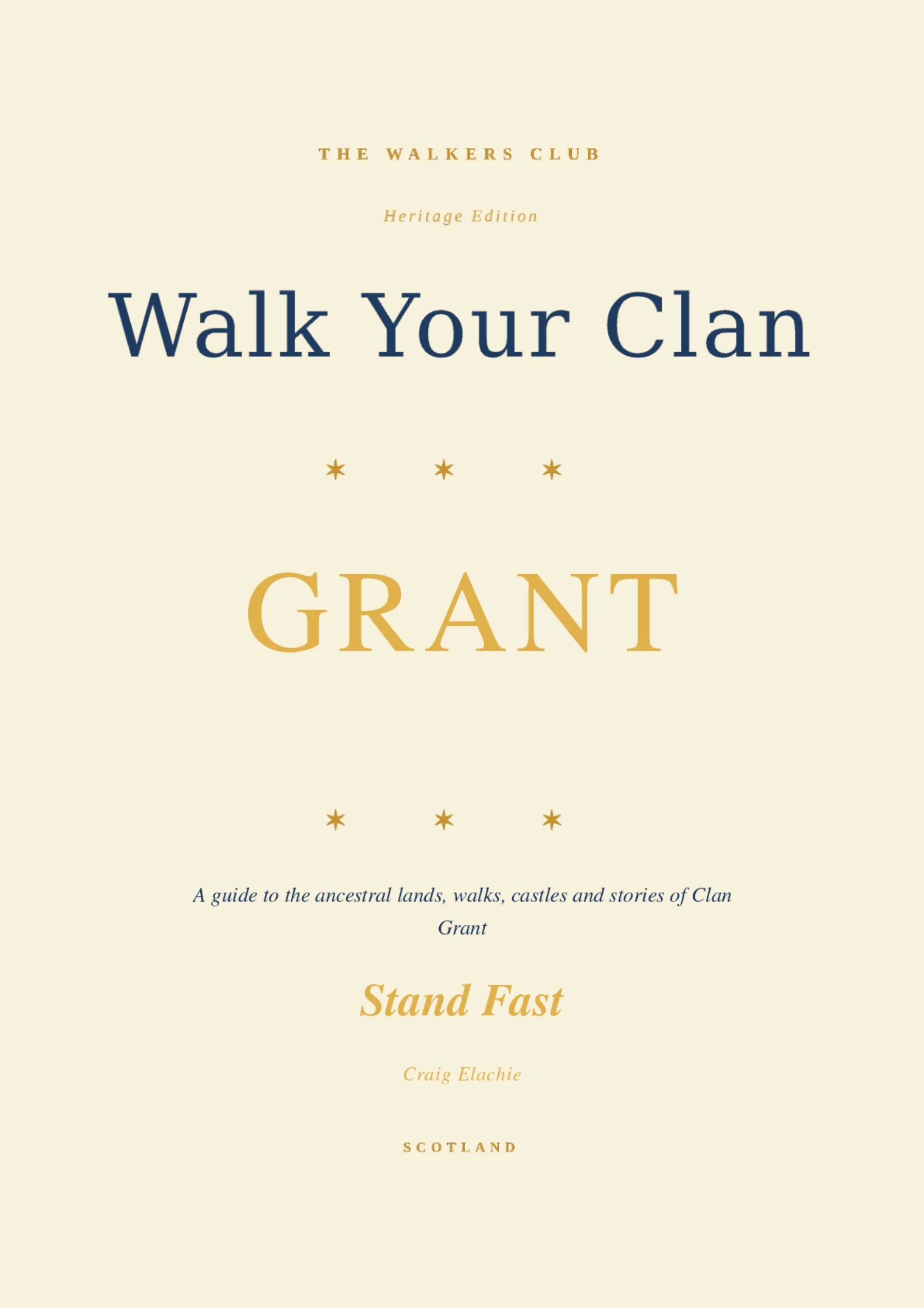 Walk Your Clan: Grant — Heritage Edition
