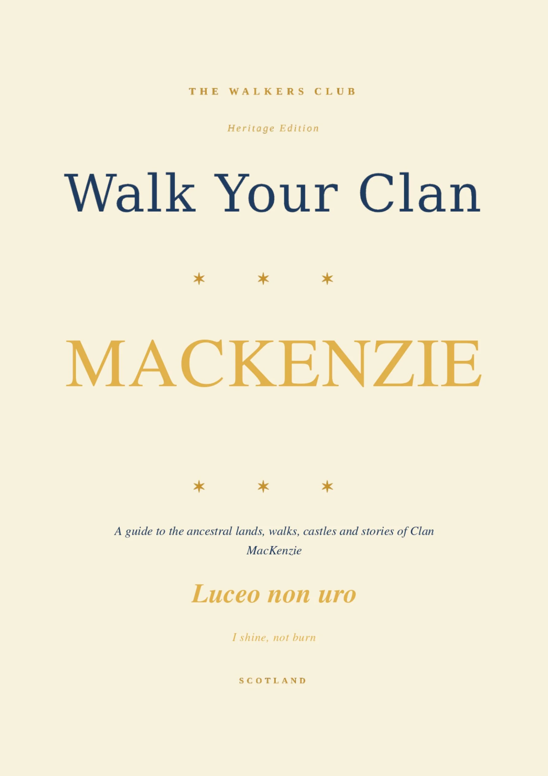 Walk Your Clan: MacKenzie — Heritage Edition