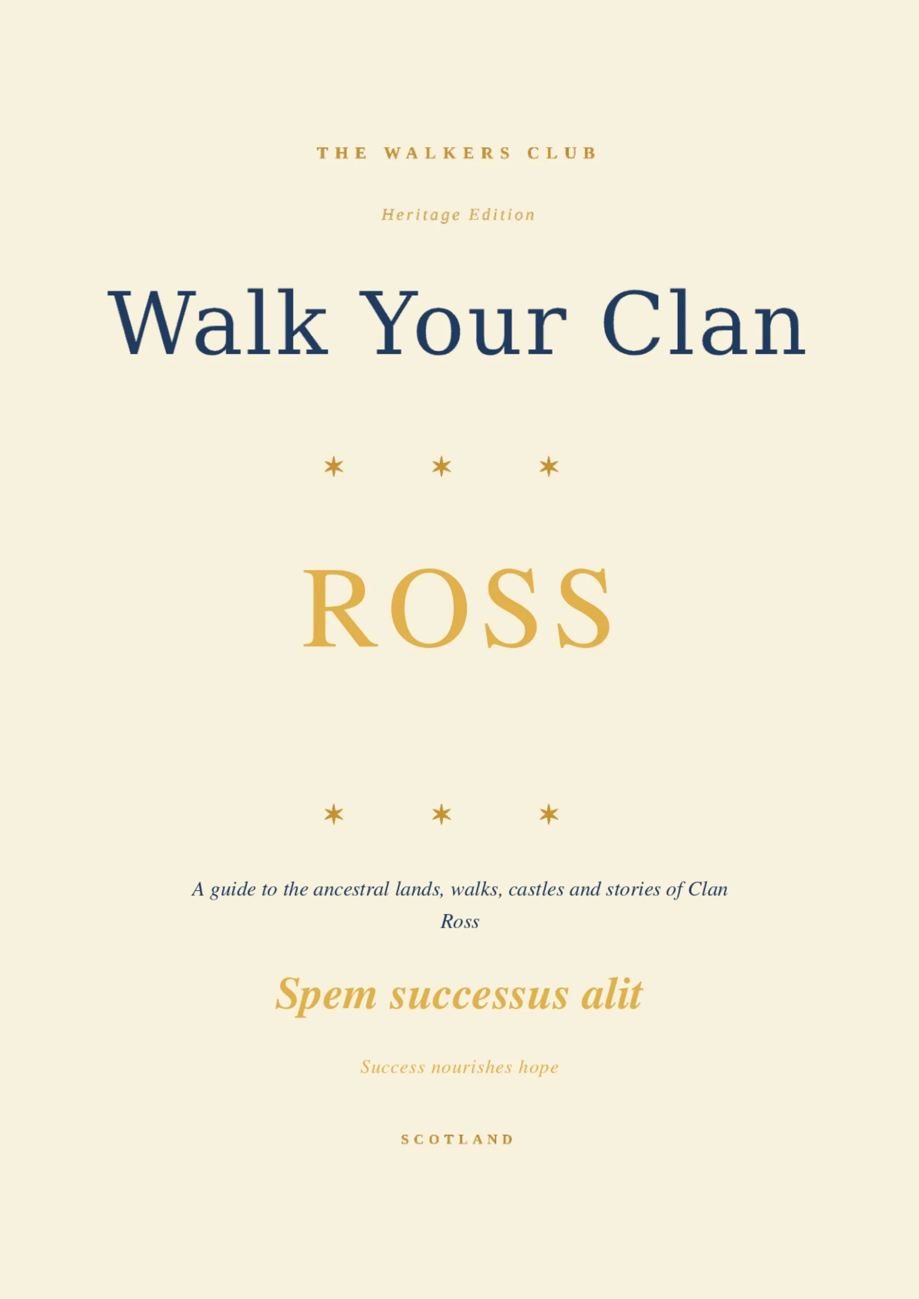 Walk Your Clan: Ross — Heritage Edition