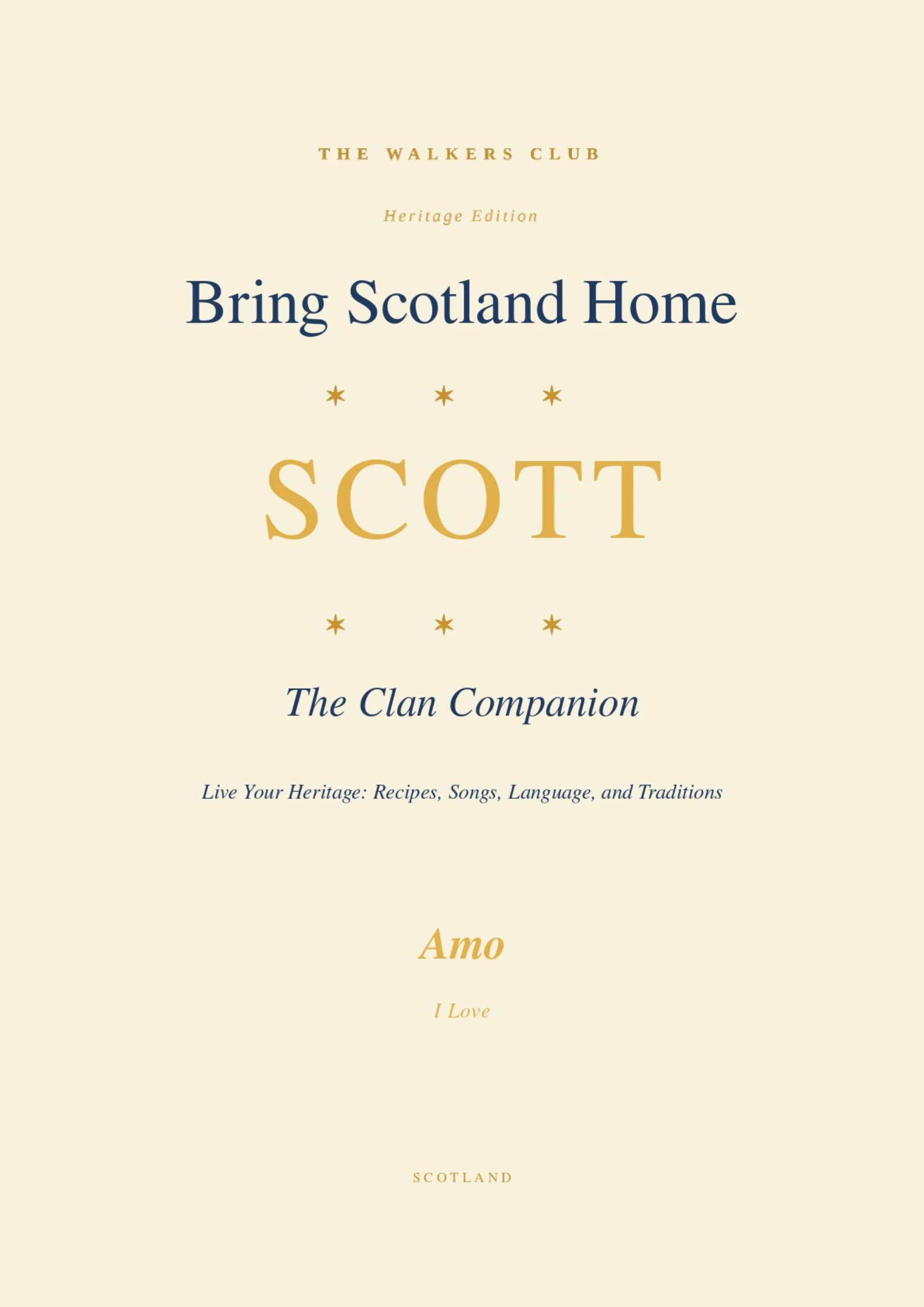 Bring Scotland Home: Scott