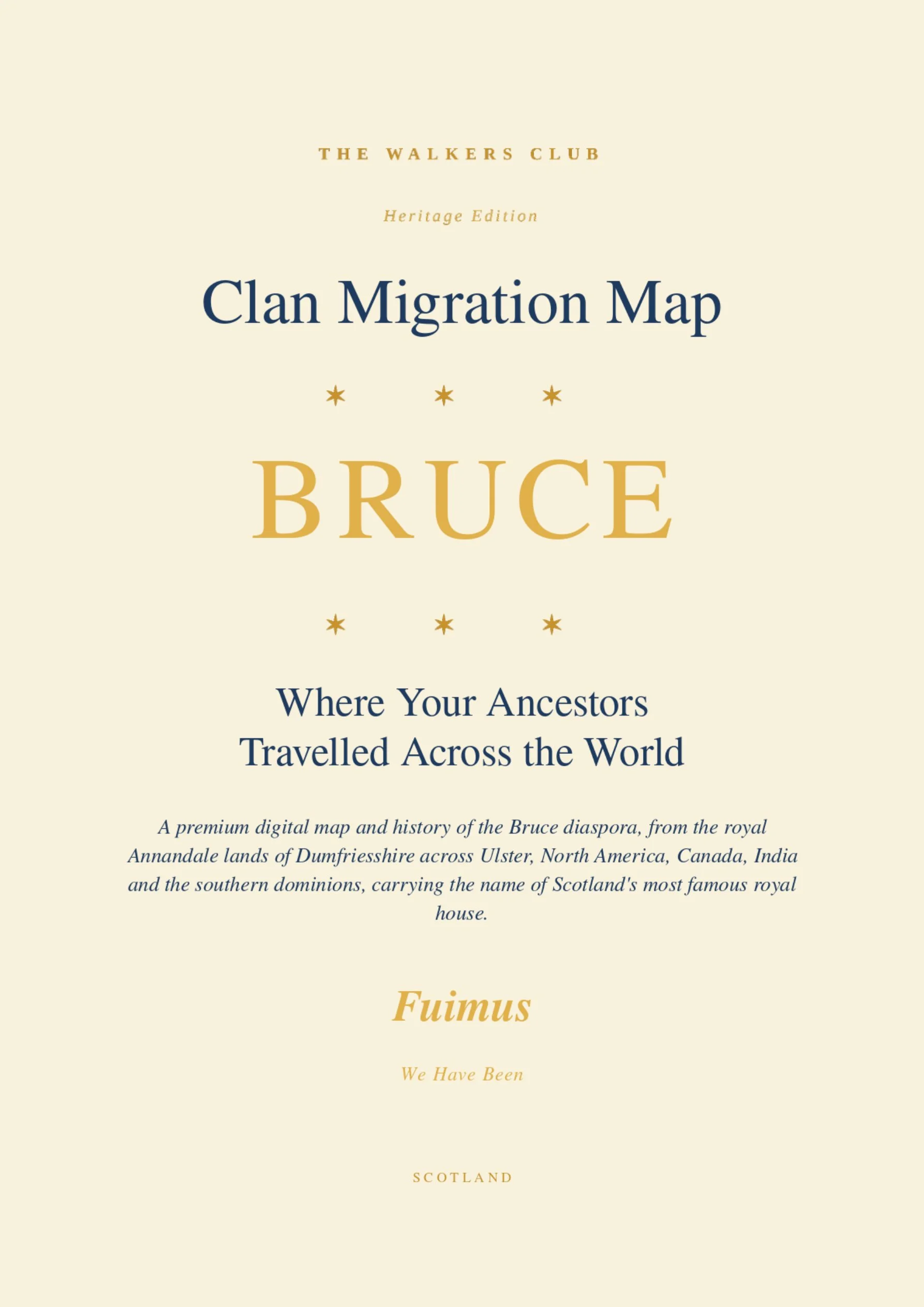 Clan Migration Map: Bruce