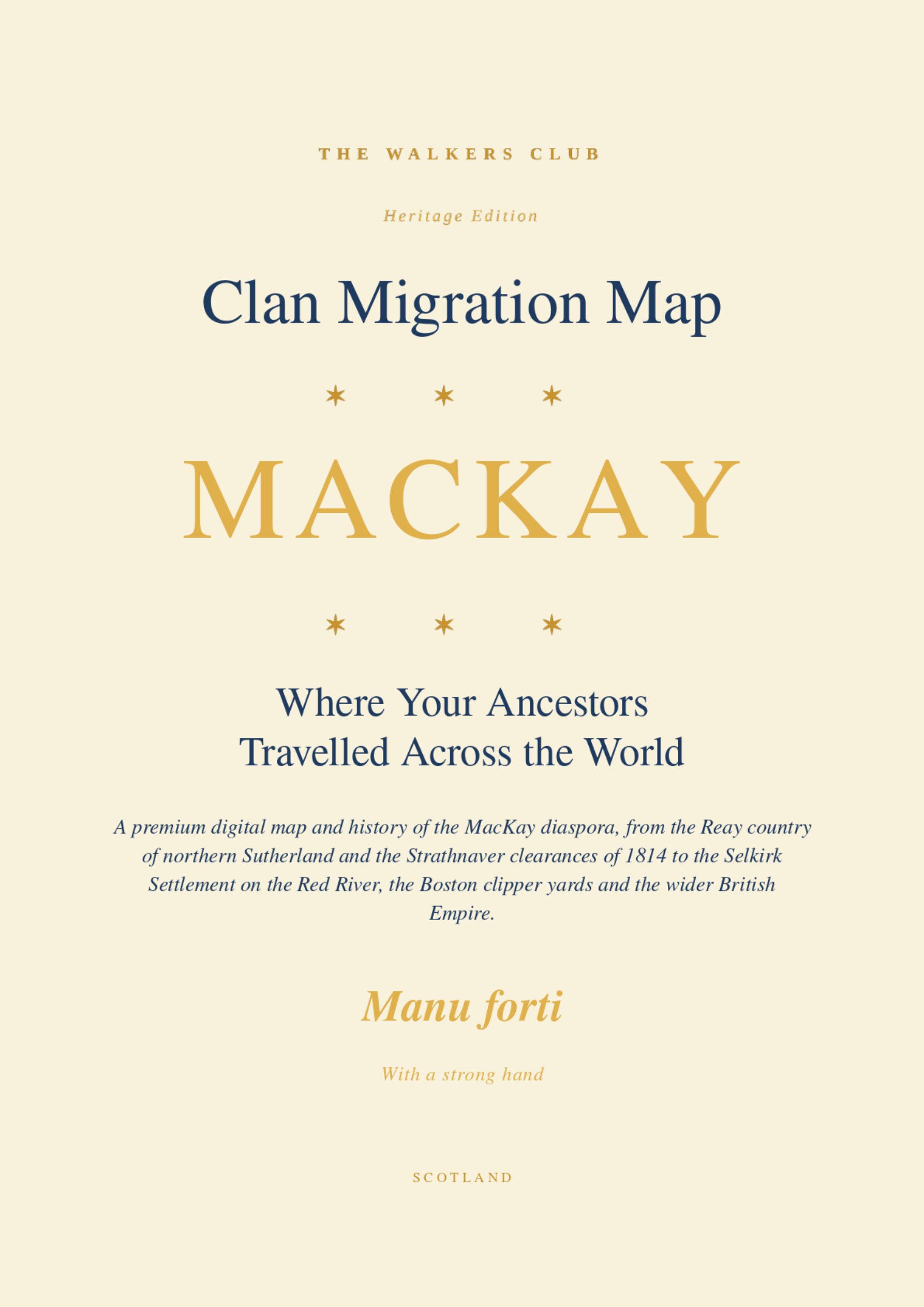 Clan Migration Map: MacKay