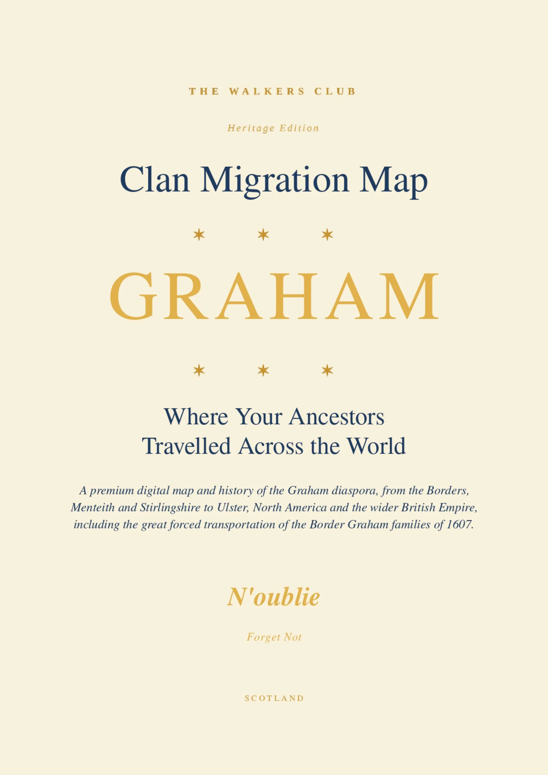 Clan Migration Map: Graham