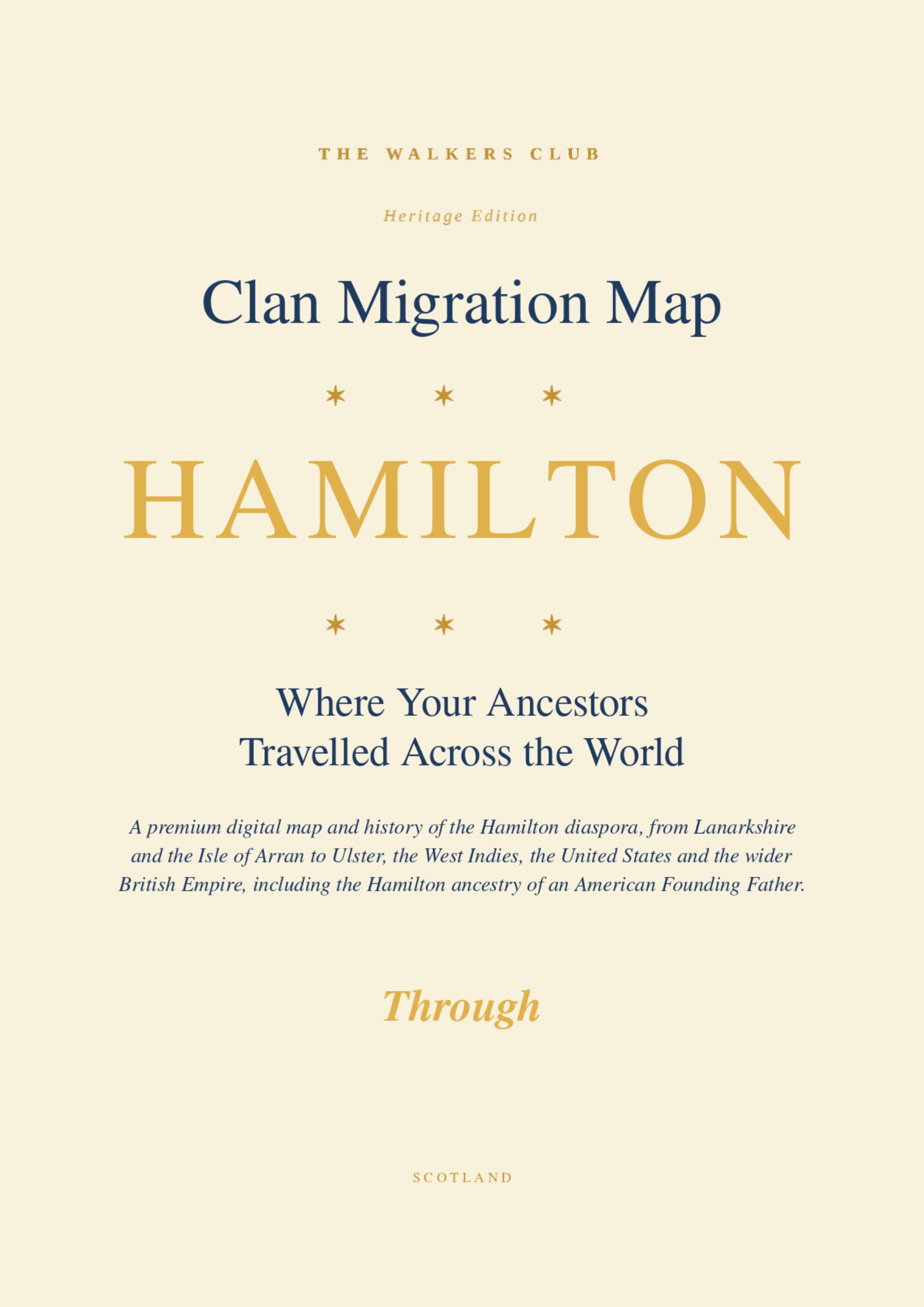 Clan Migration Map: Hamilton