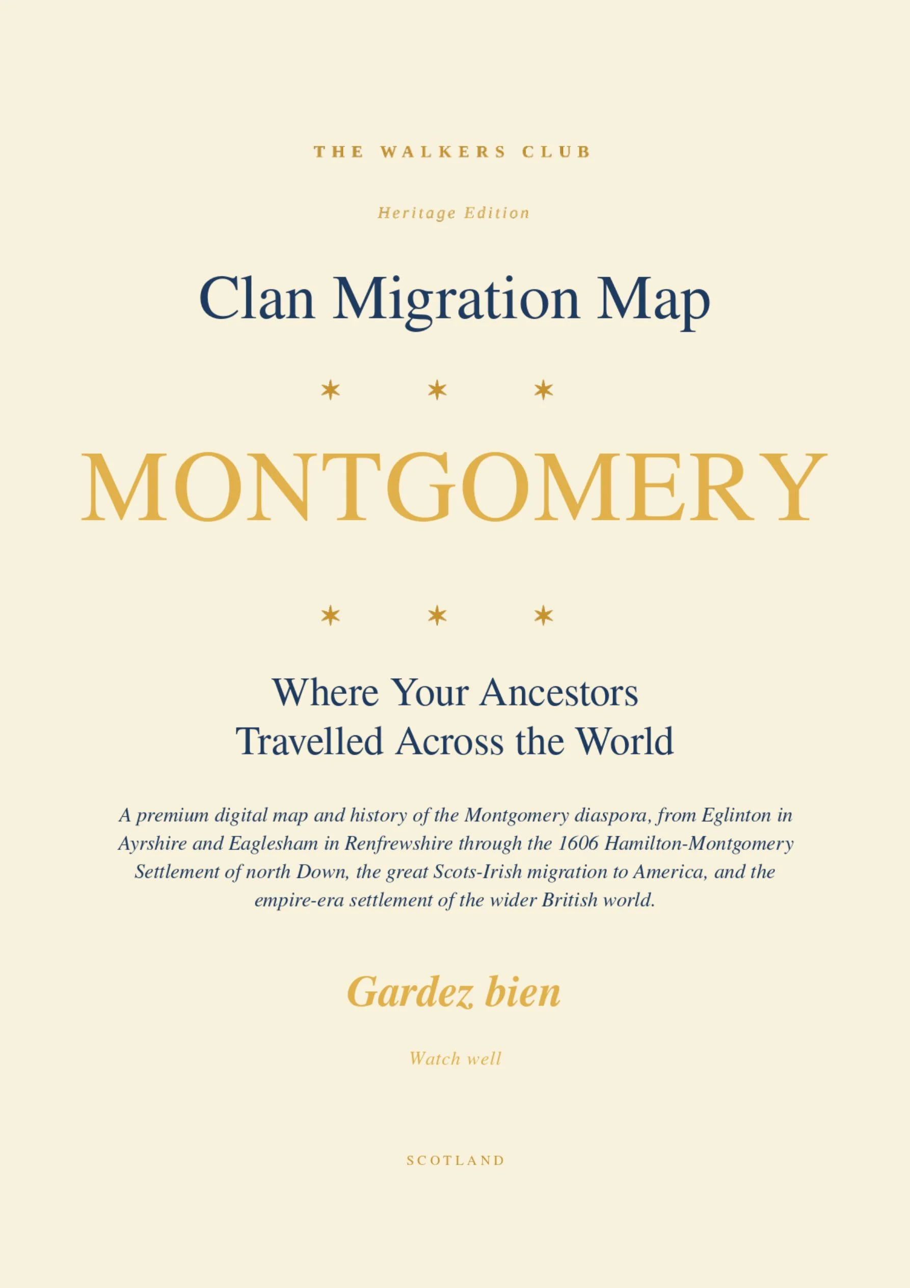 Clan Migration Map: Montgomery