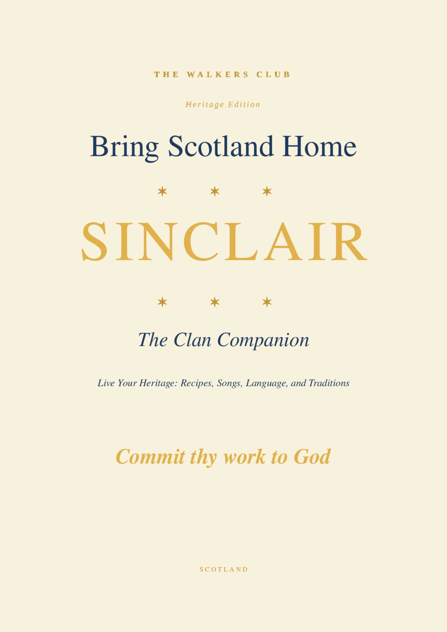 Bring Scotland Home: Sinclair