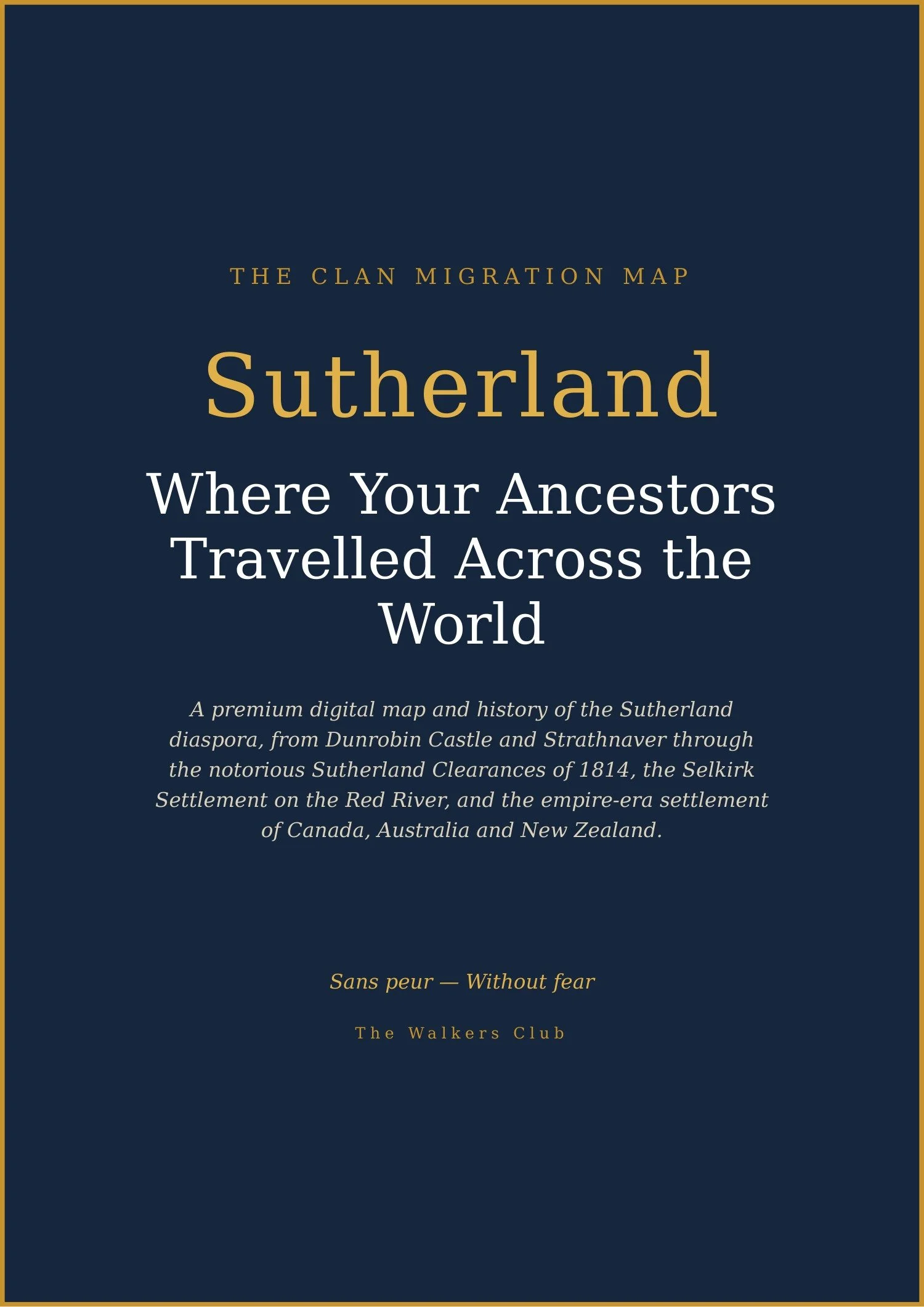 Clan Migration Map: Sutherland