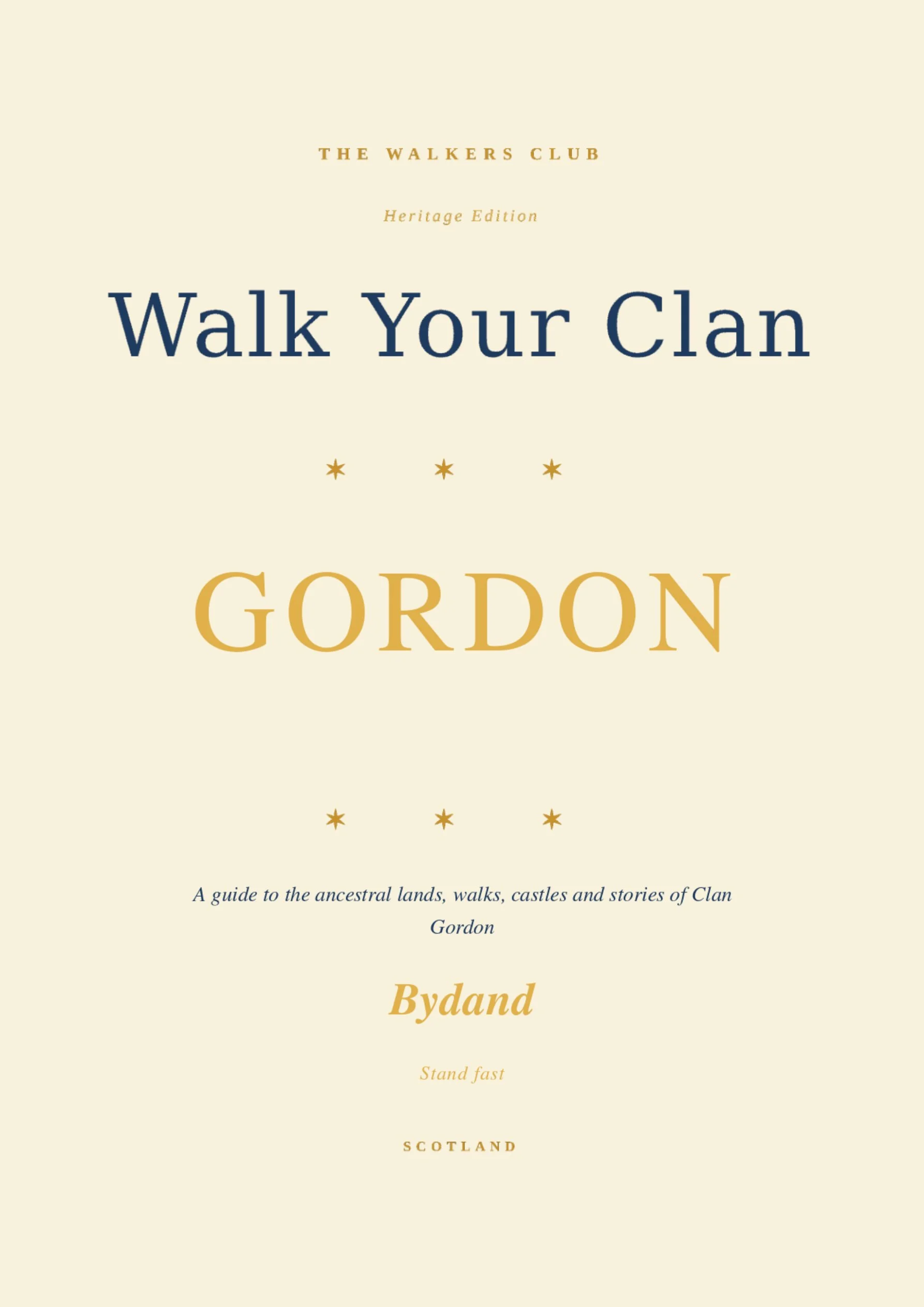 Walk Your Clan: Gordon — Heritage Edition