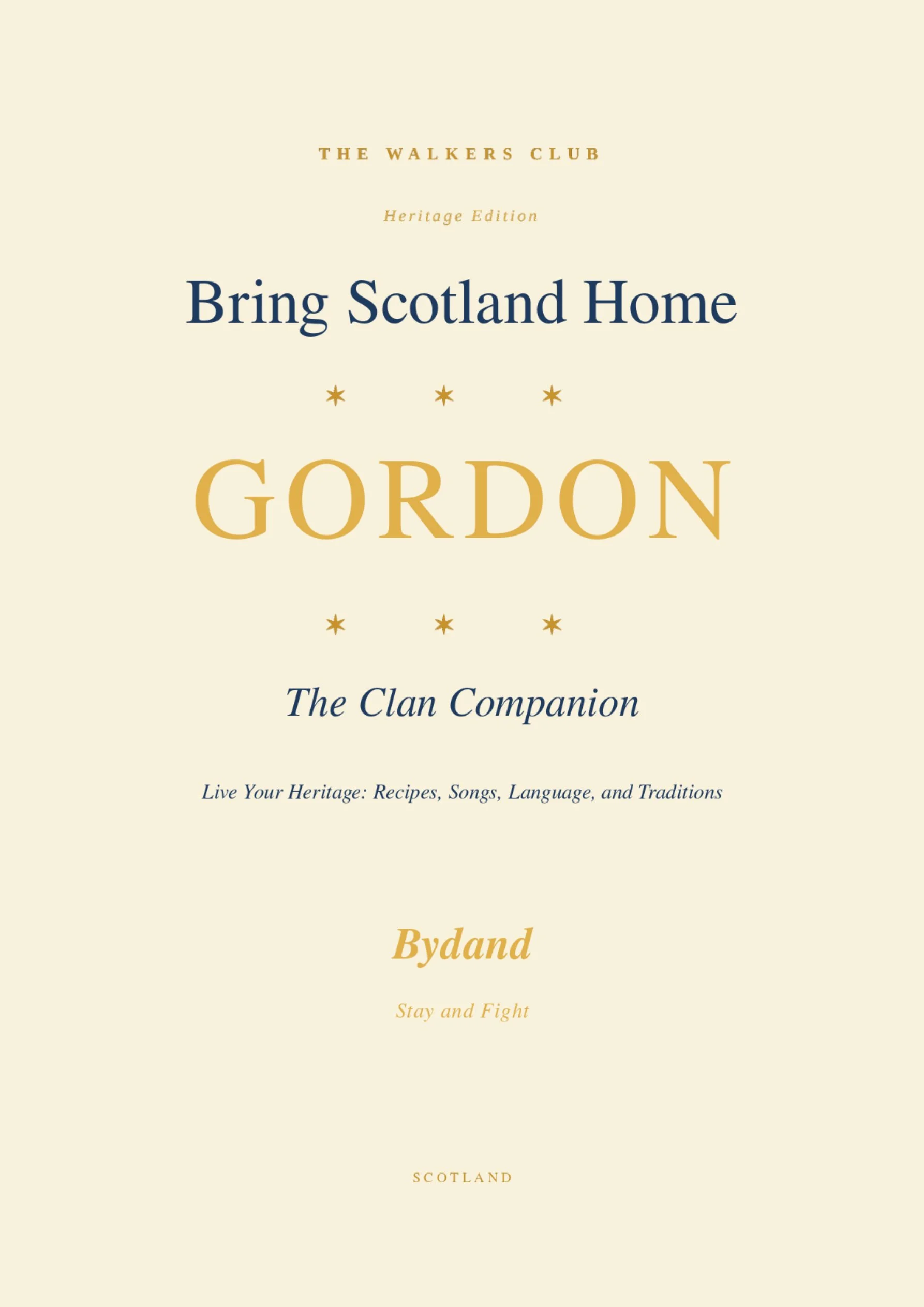 Bring Scotland Home: Gordon