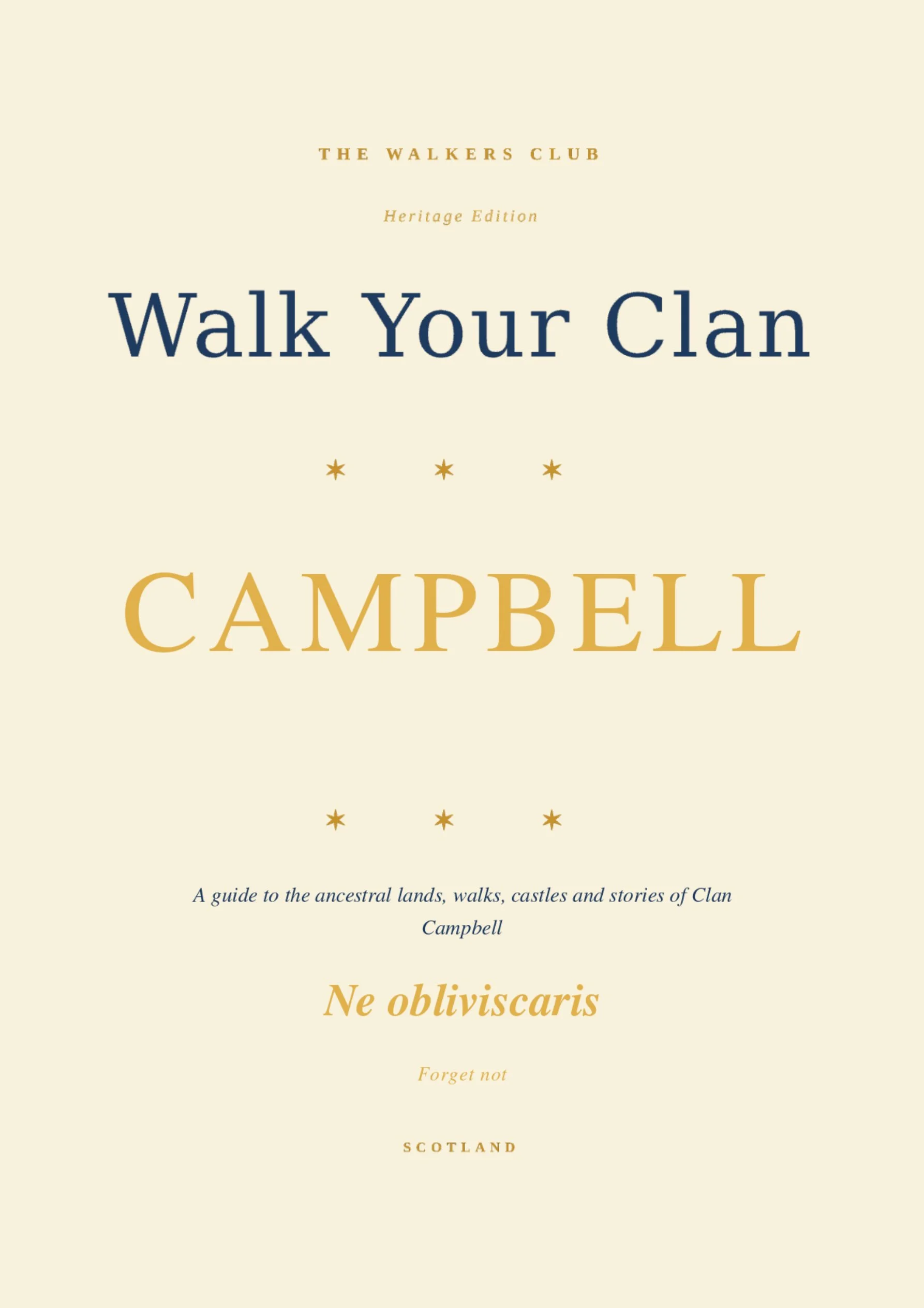 Walk Your Clan: Campbell — Heritage Edition