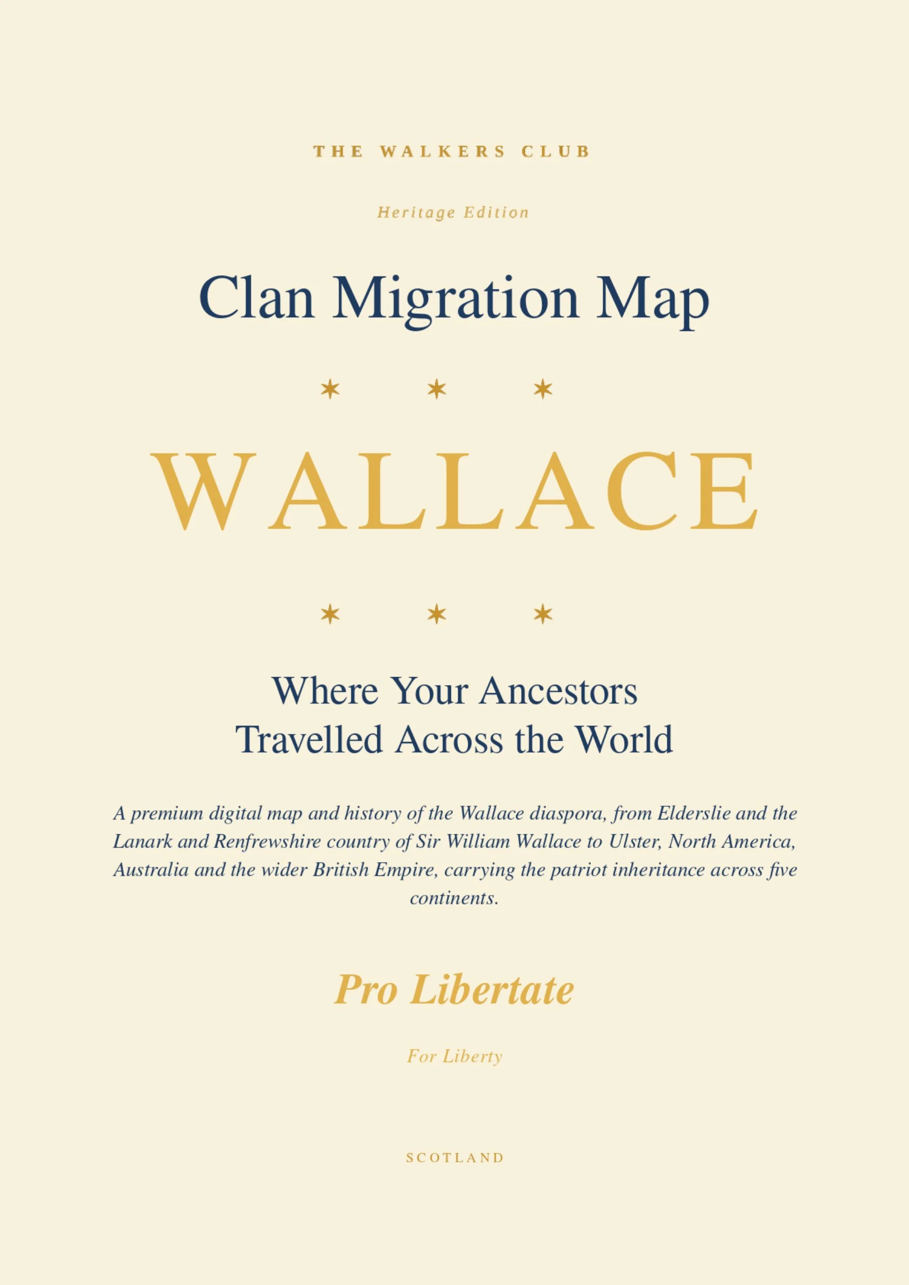 Clan Migration Map: Wallace