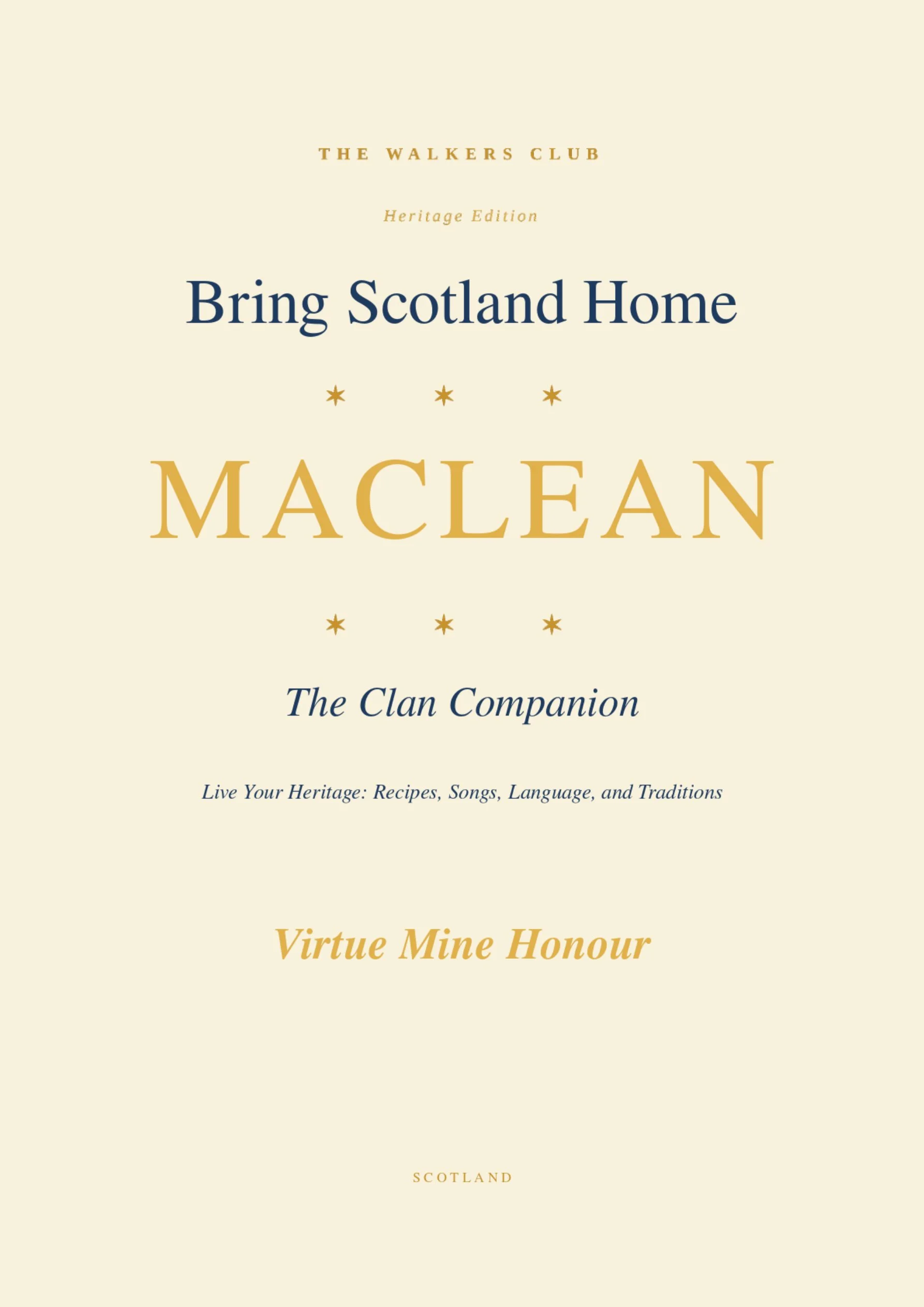 Bring Scotland Home: MacLean