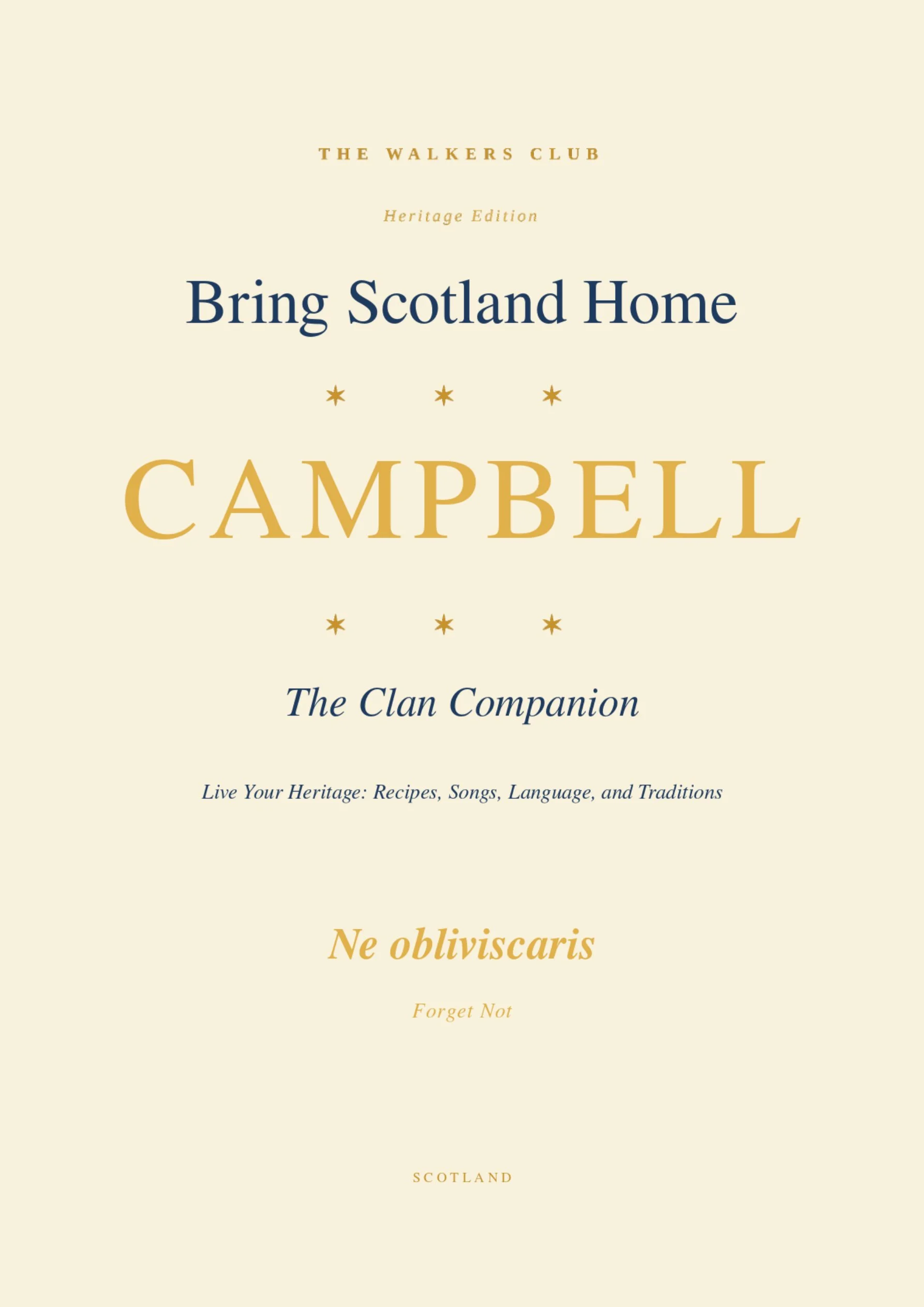 Bring Scotland Home: Campbell