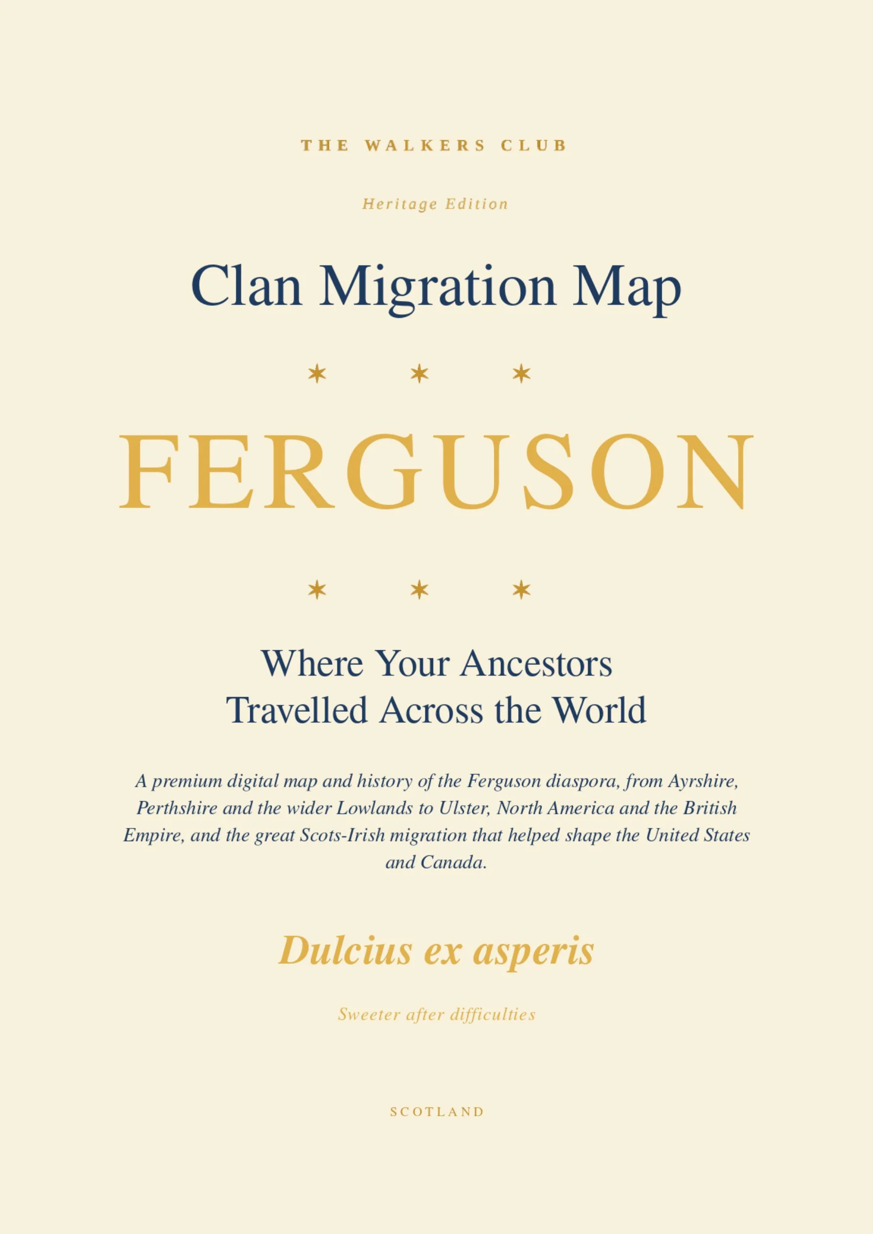 Clan Migration Map: Ferguson