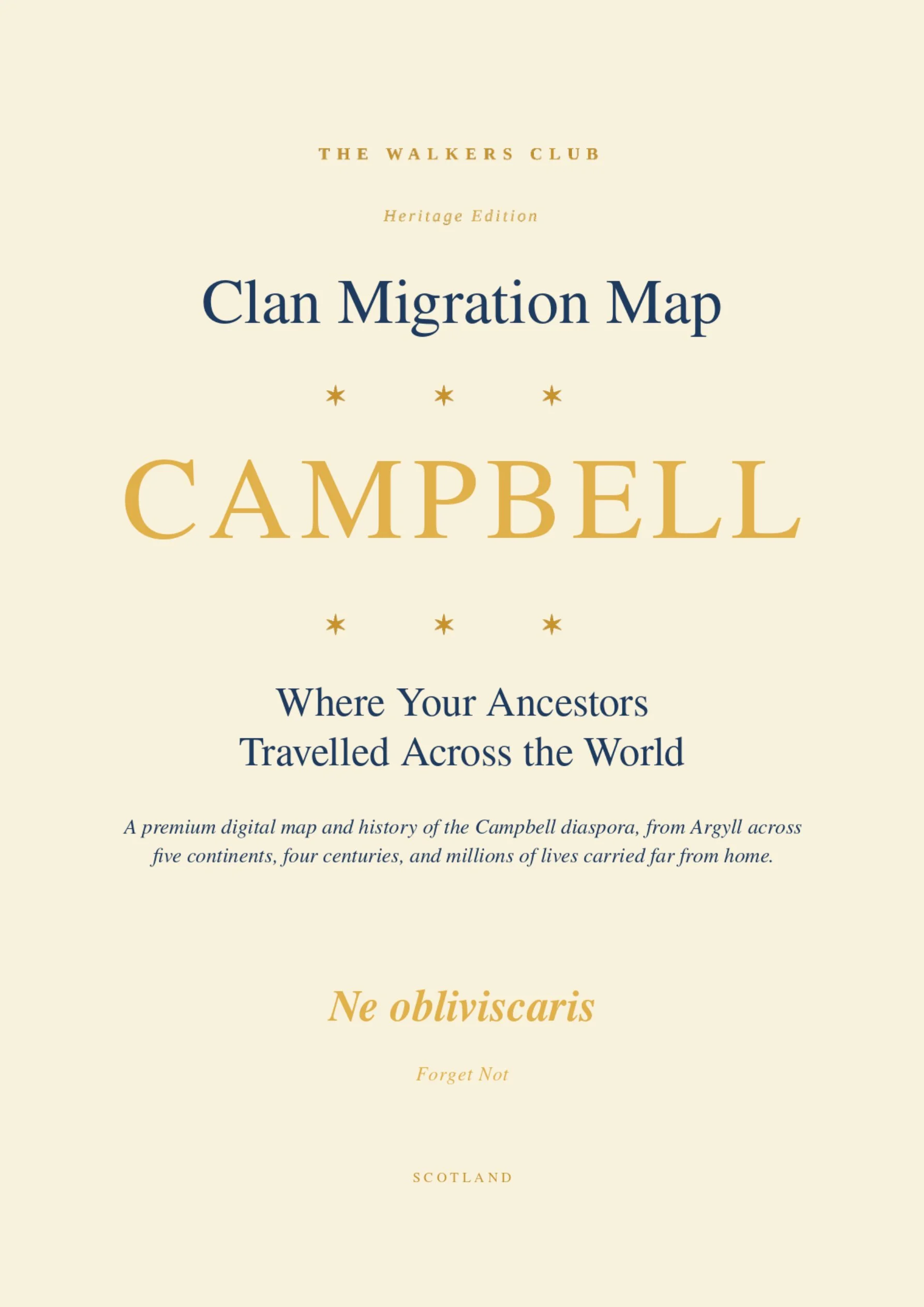 Clan Migration Map: Campbell