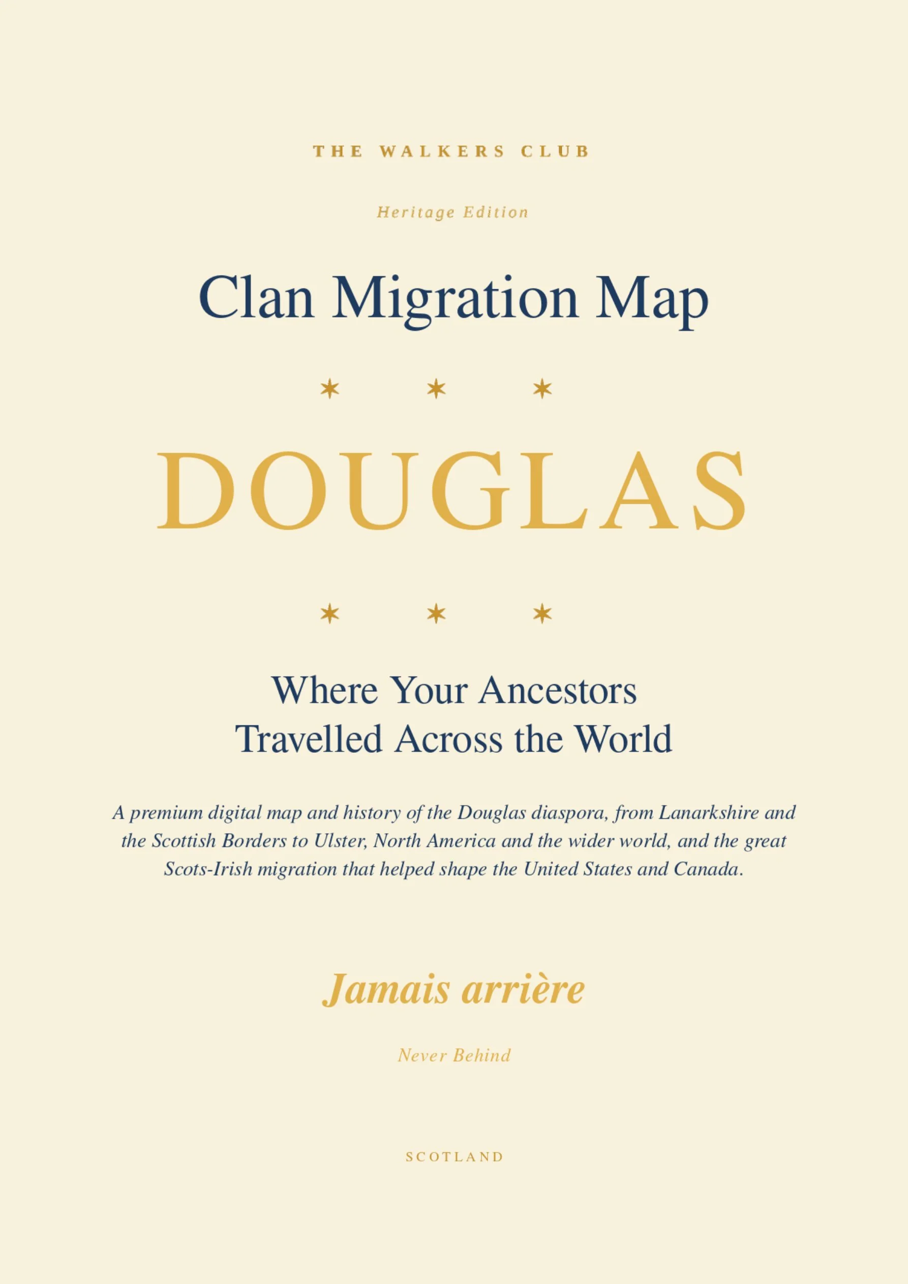 Clan Migration Map: Douglas