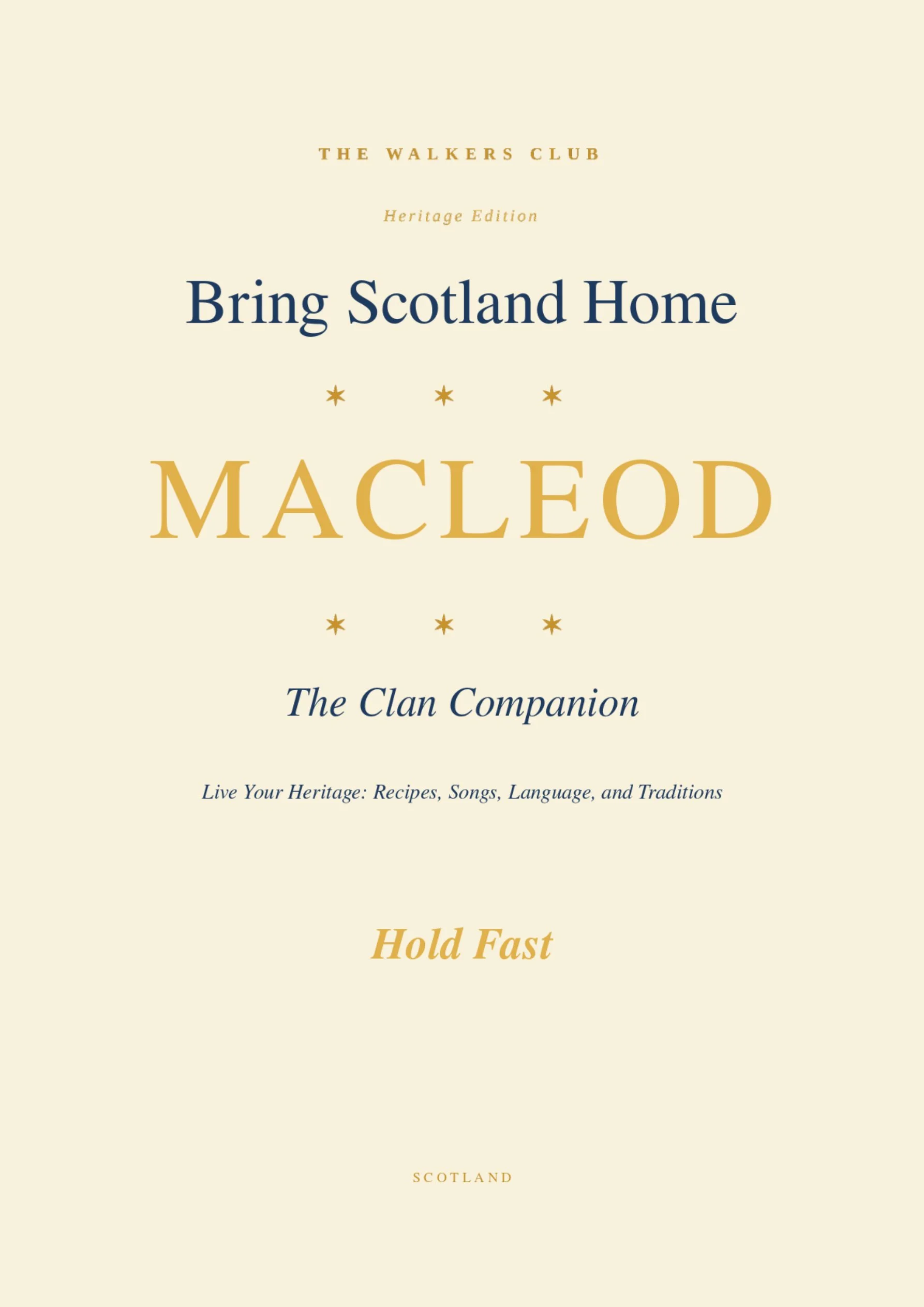 Bring Scotland Home: MacLeod