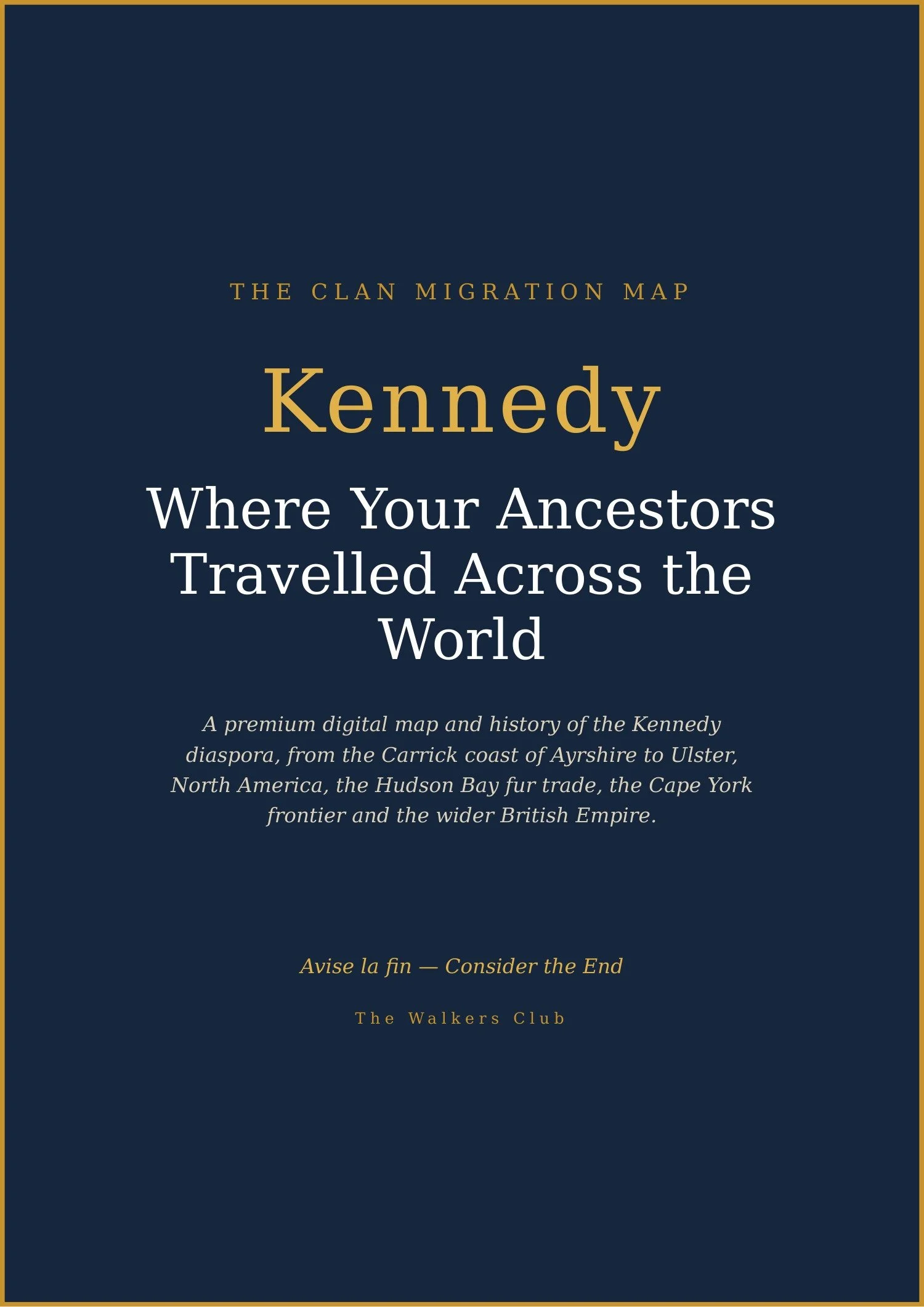 Clan Migration Map: Kennedy