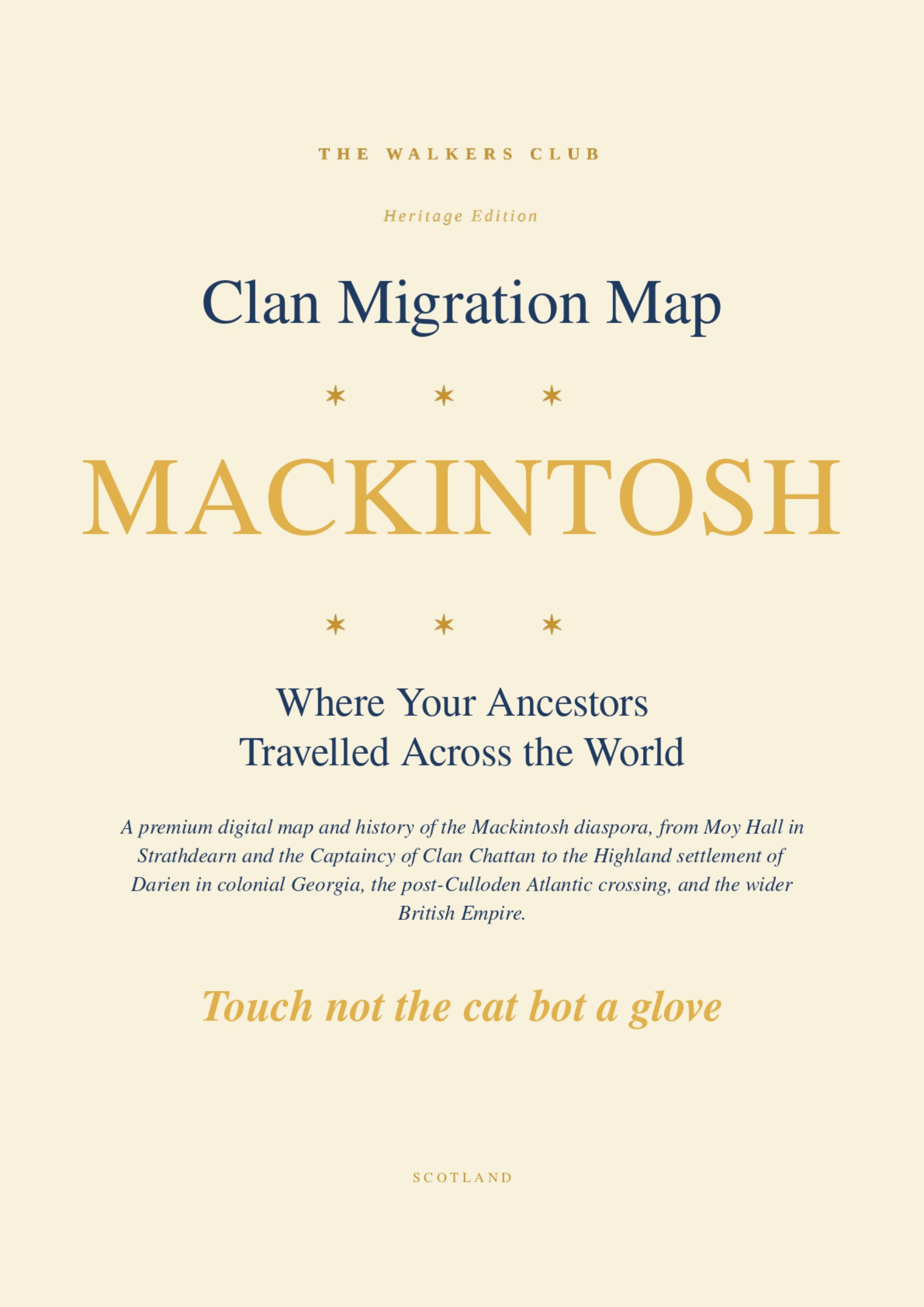 Clan Migration Map: Mackintosh