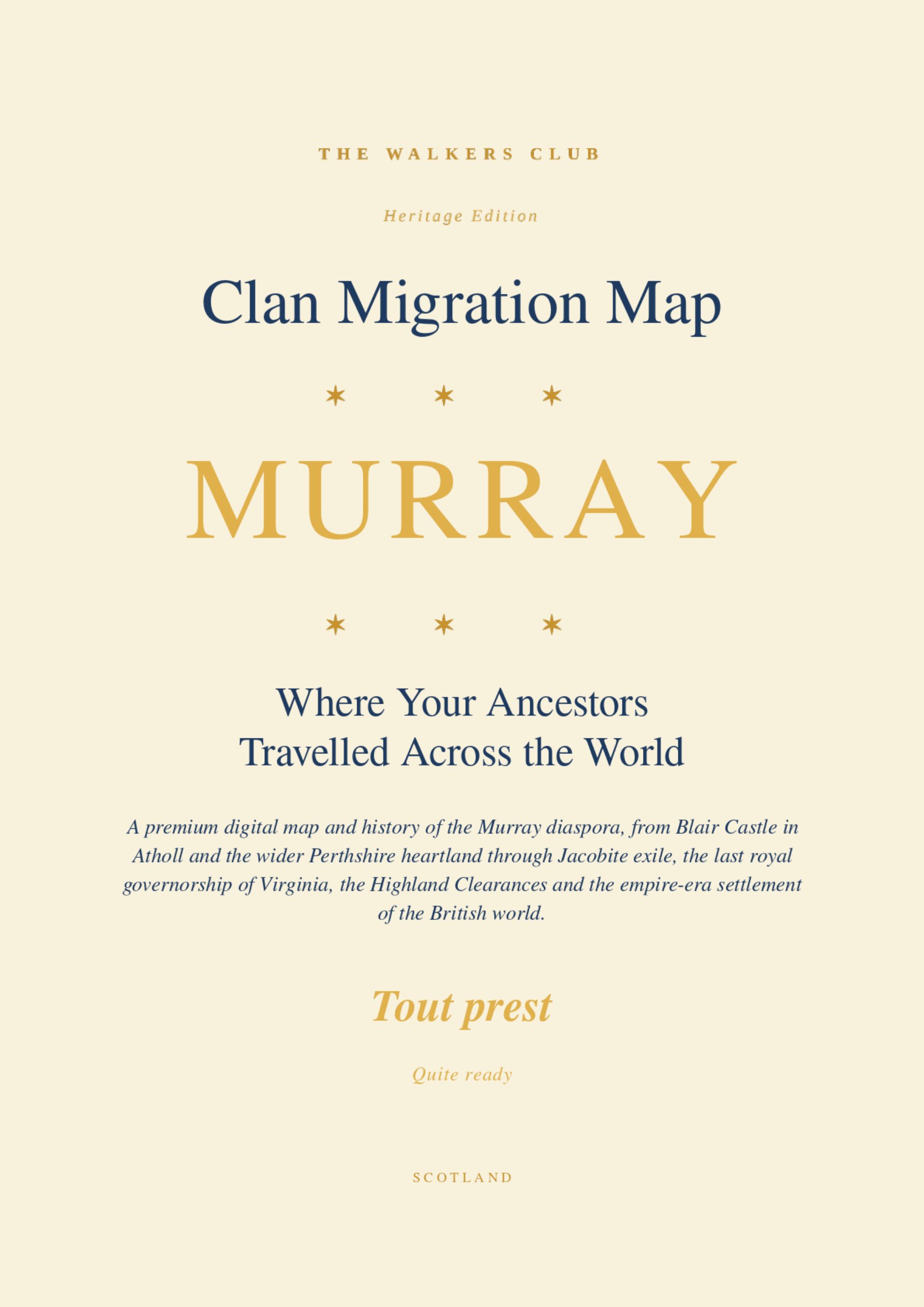 Clan Migration Map: Murray
