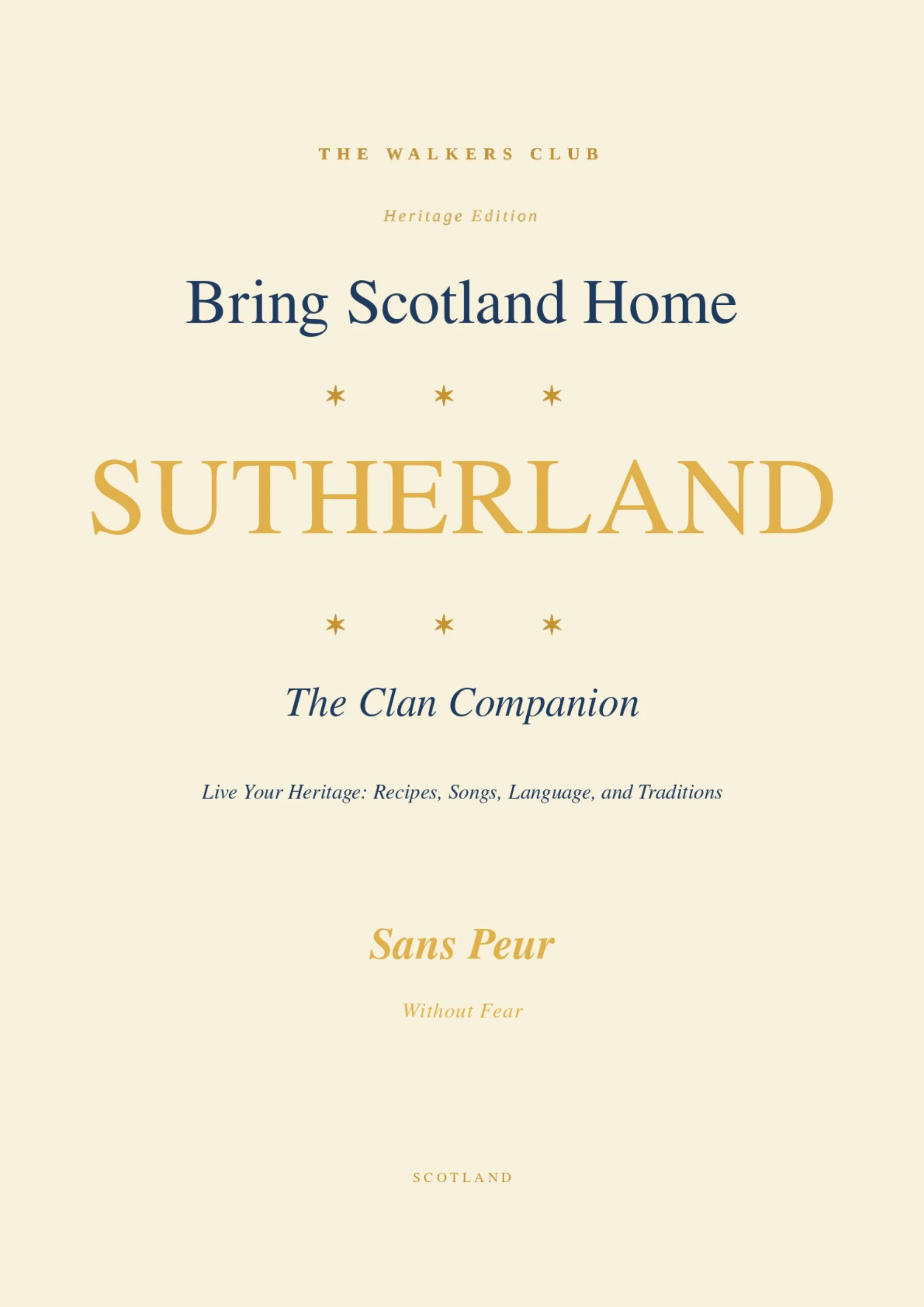 Bring Scotland Home: Sutherland