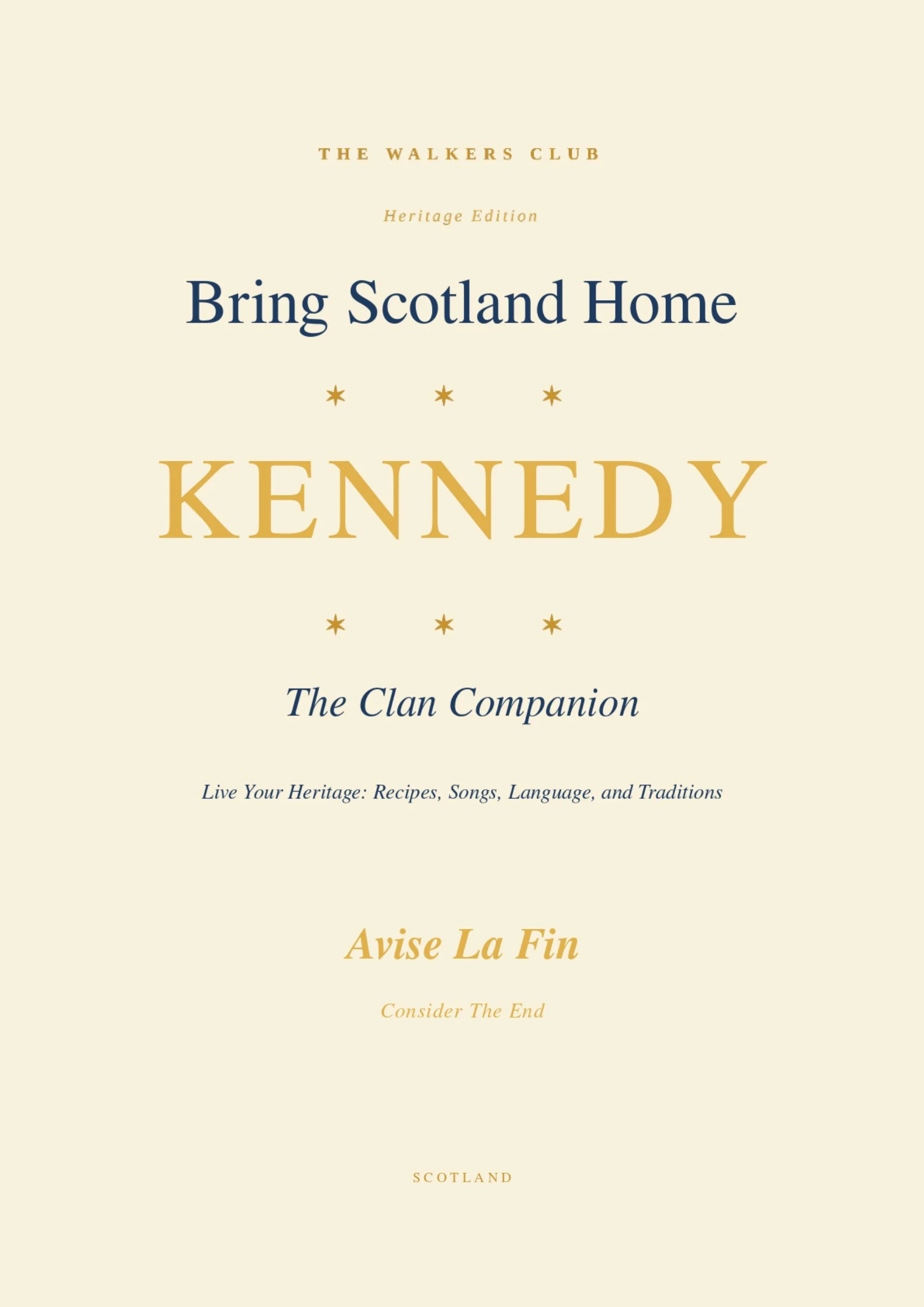 Bring Scotland Home: Kennedy