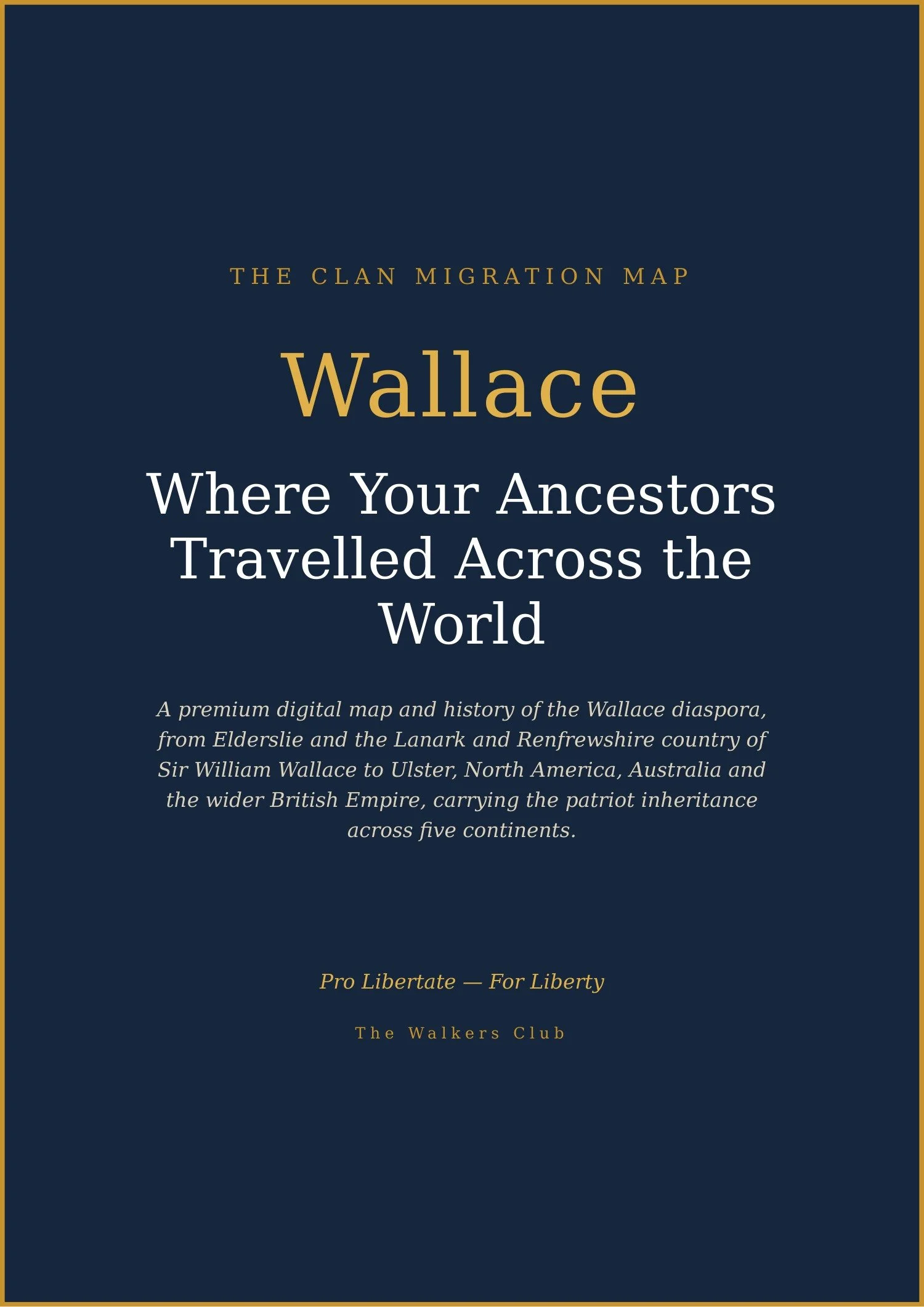 Clan Migration Map: Wallace