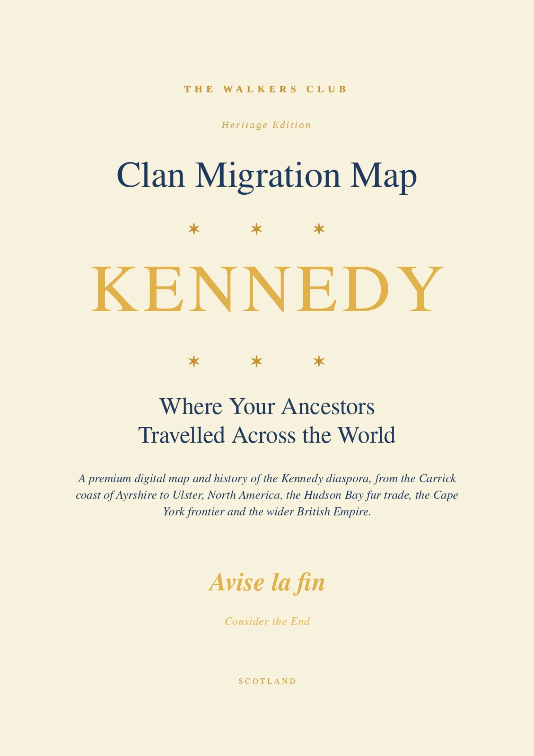 Clan Migration Map: Kennedy