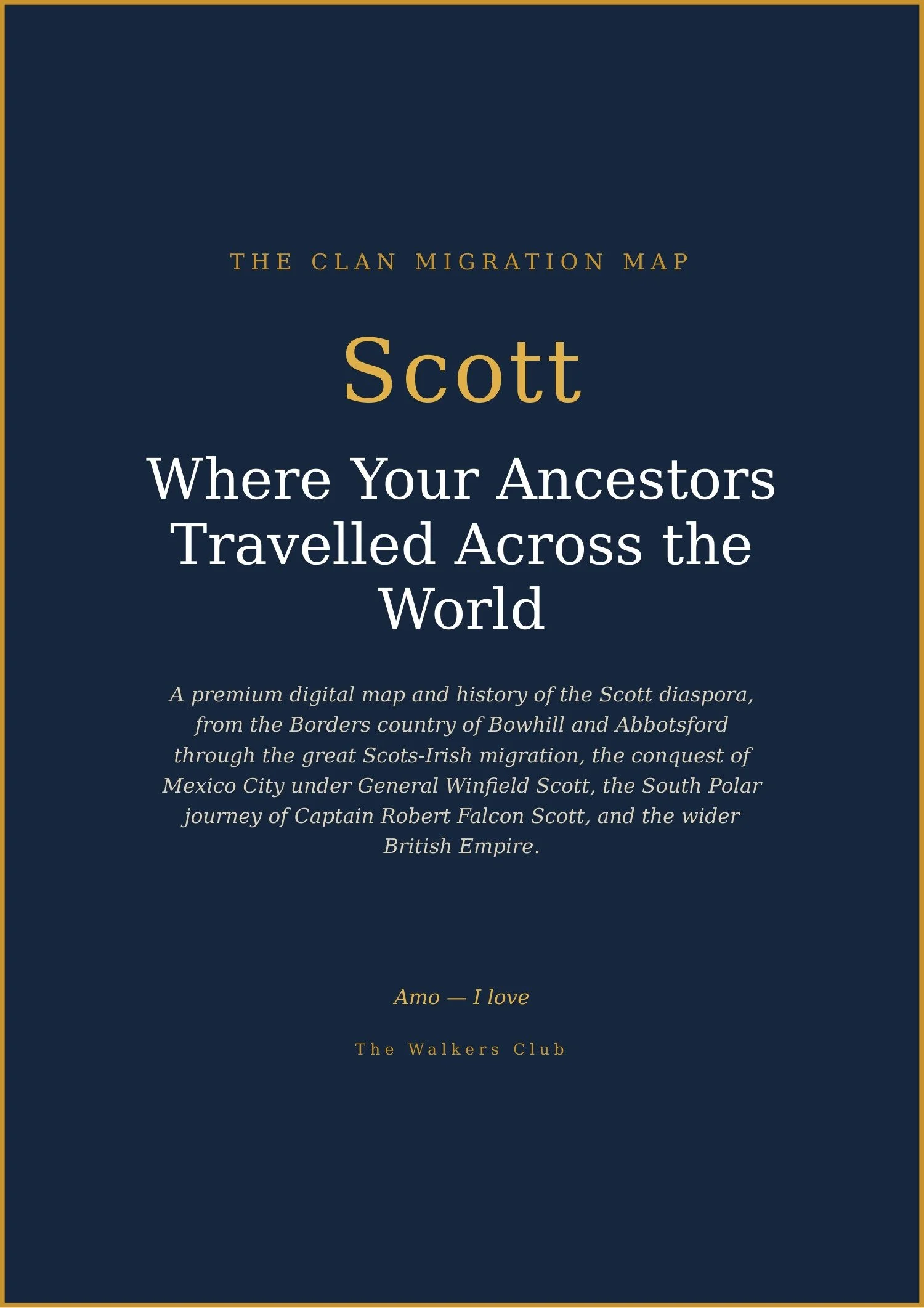 Clan Migration Map: Scott