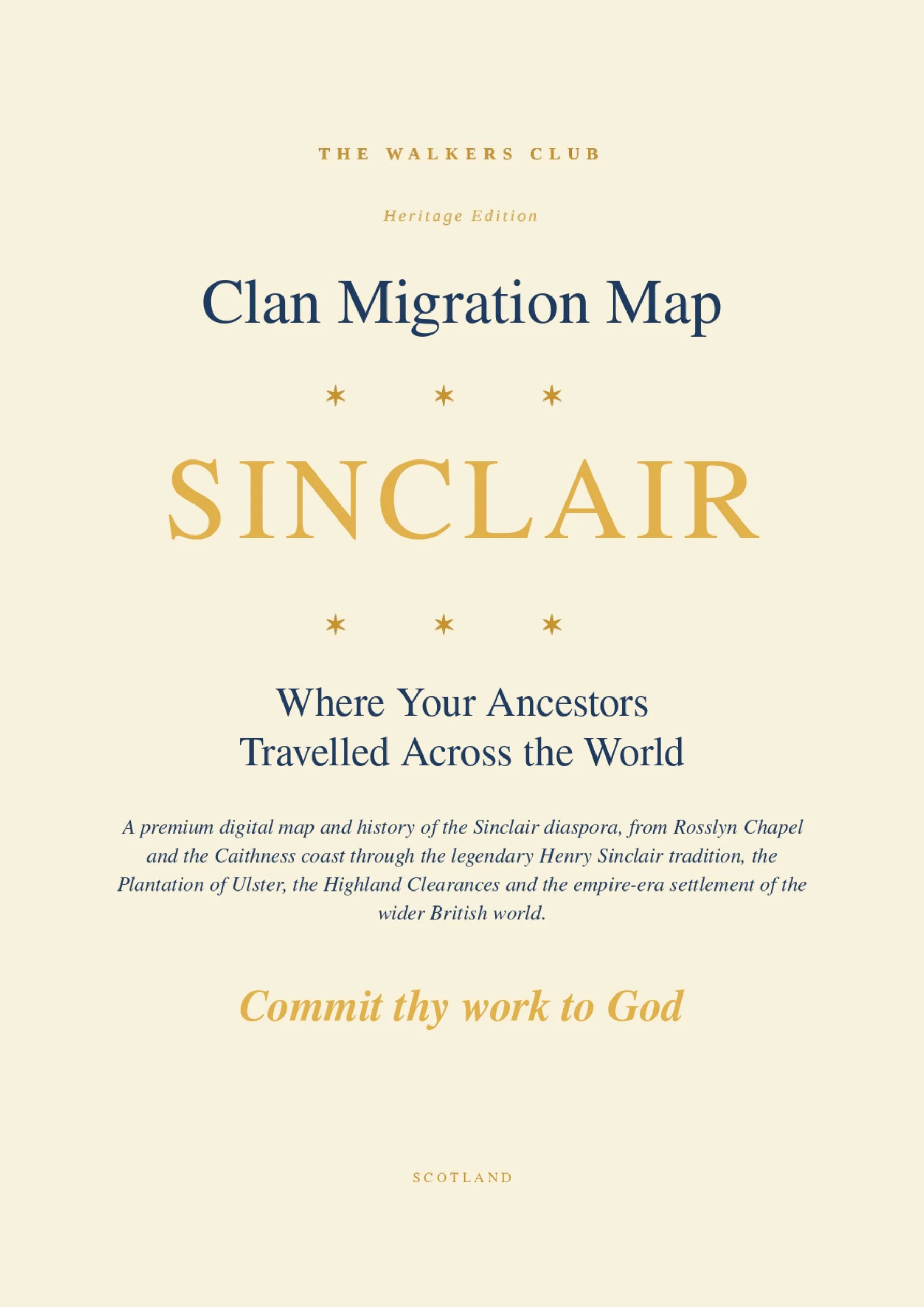 Clan Migration Map: Sinclair