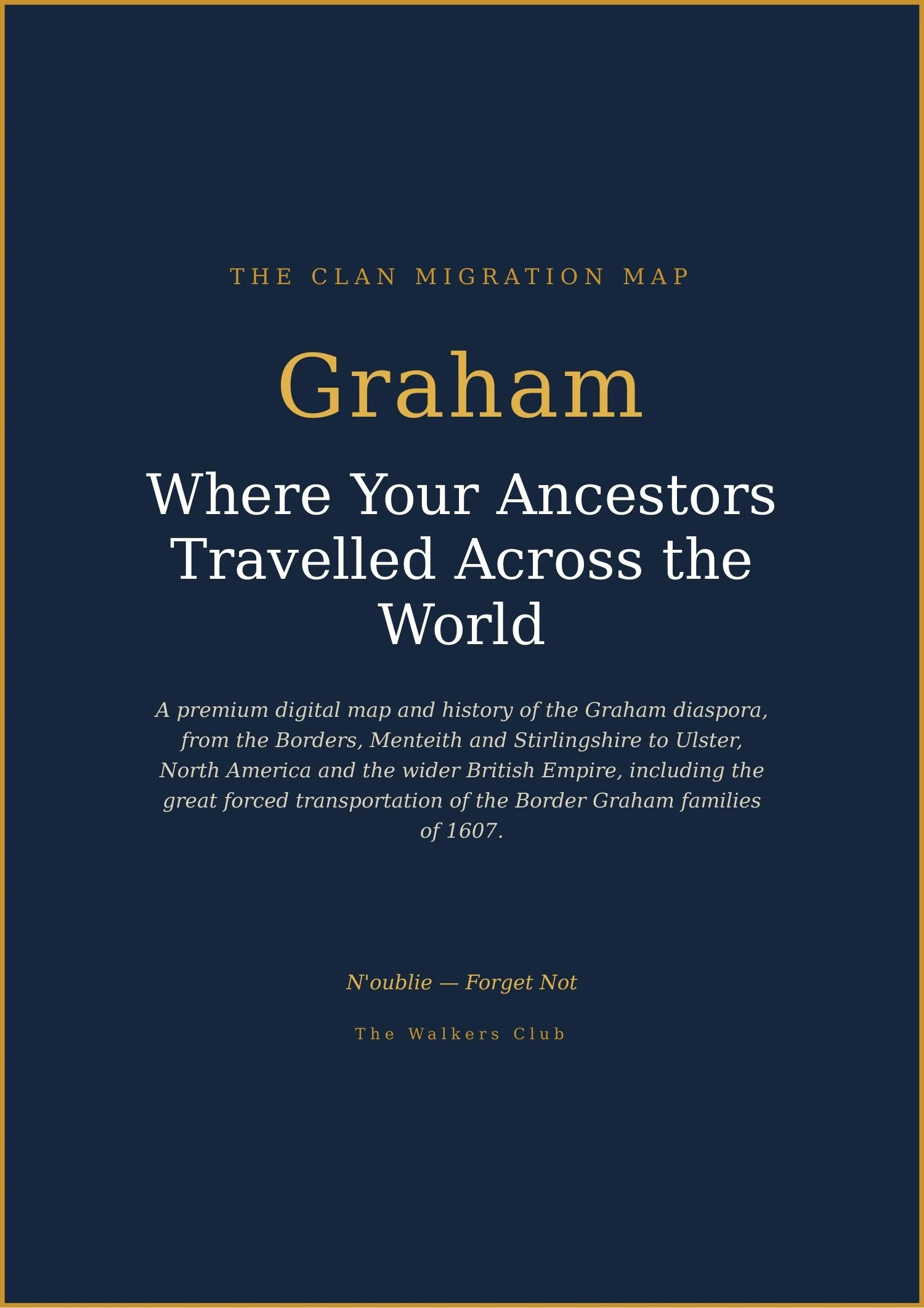 Clan Migration Map: Graham