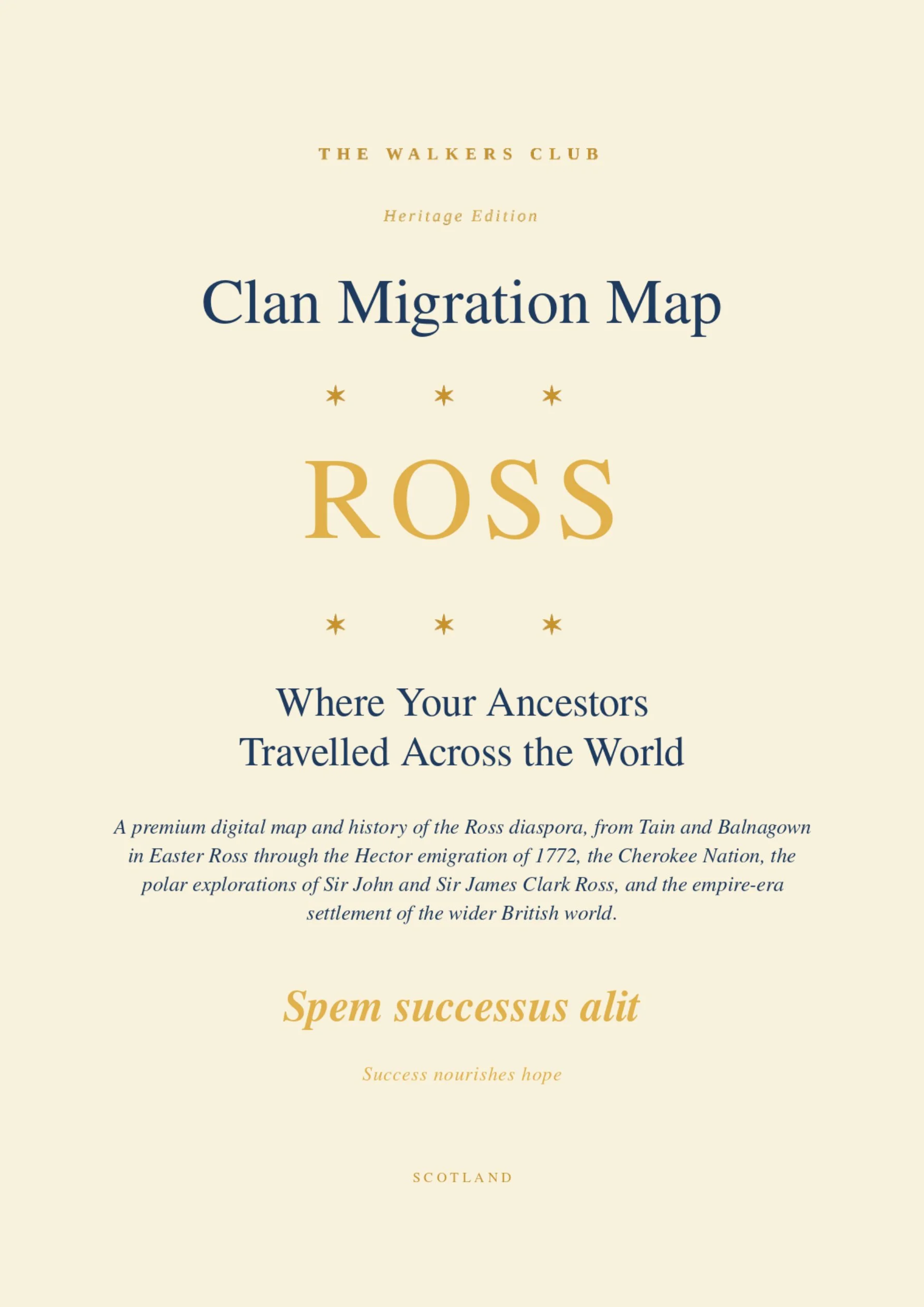 Clan Migration Map: Ross