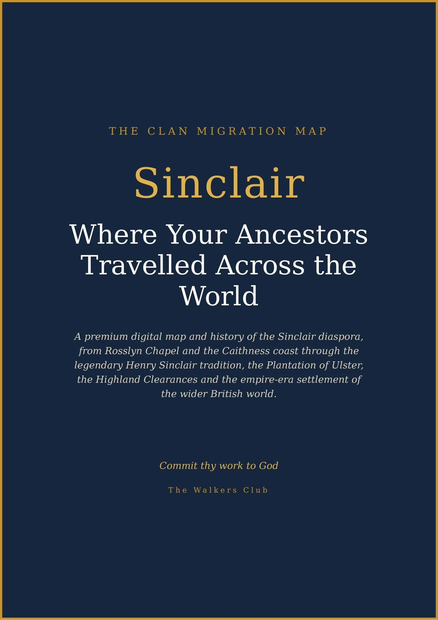 Clan Migration Map: Sinclair
