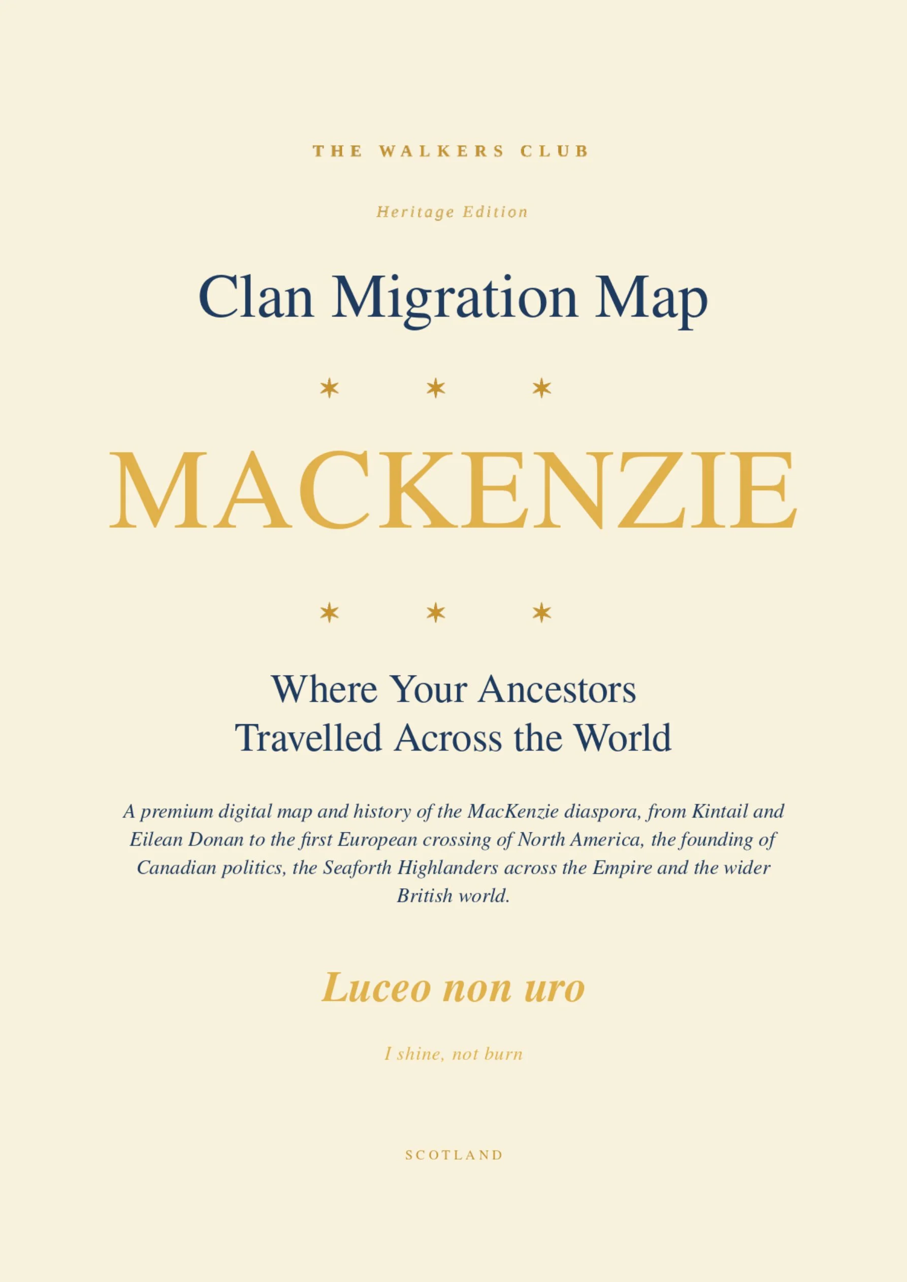 Clan Migration Map: MacKenzie