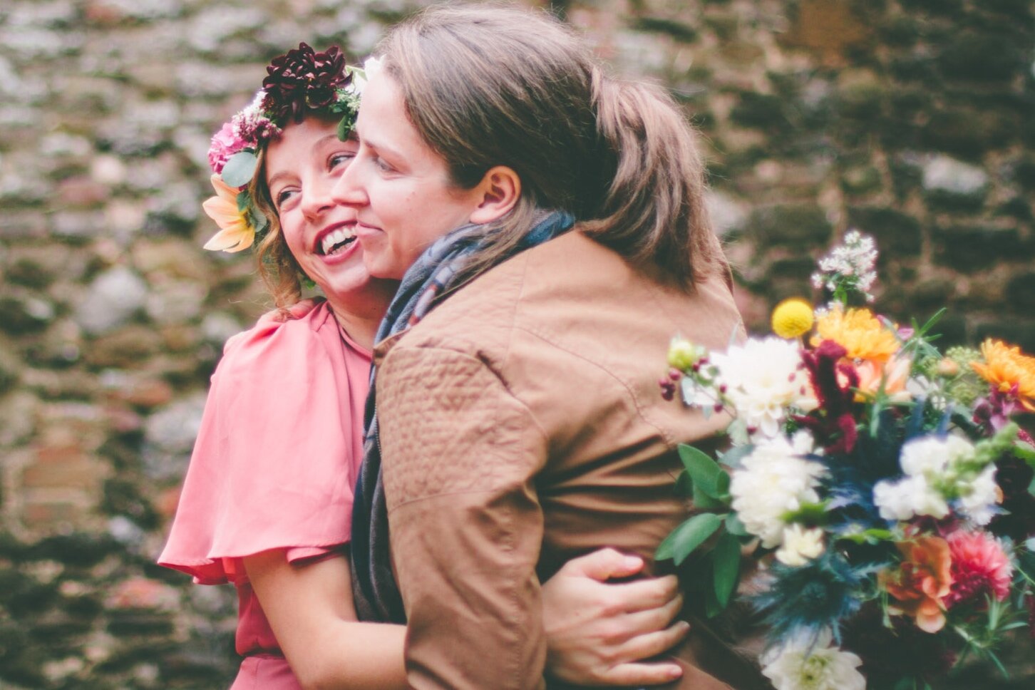 Autumnal flower crown