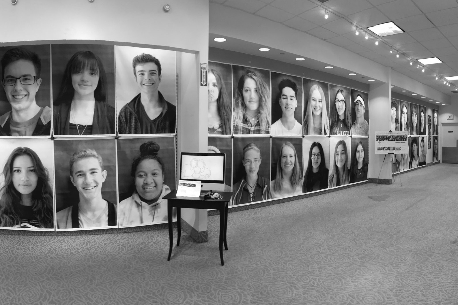  An exhibit of materials from the pilot cohort of  Who is American Today?  opened at   Artcetera, the Student-run gallery of Provo's Towne Centre. Materials for this exhibition included prints, video and audio from Digital Stories. 