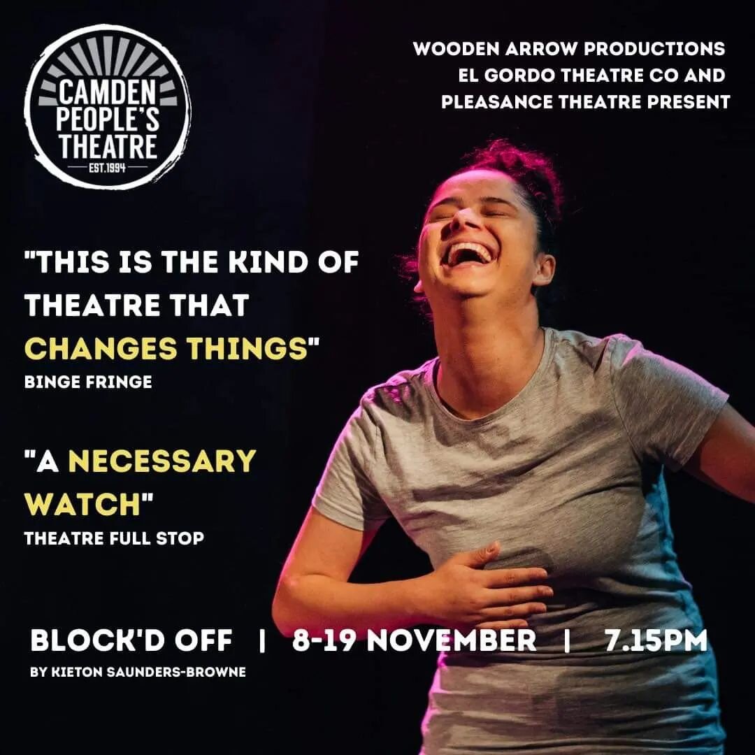 The closing chapter of our latest production @blockdoffplay at @camdenpeoplestheatre this November 🔥