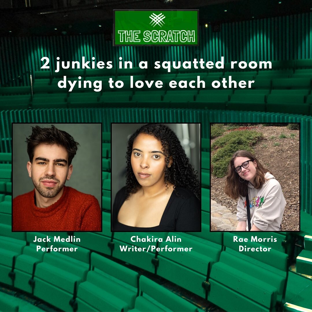 PERFORMANCE ANNOUNCEMENT: &lsquo;2 junkies in a squatted room dying to love each&rsquo; 

&lsquo;2 junkies in a squatted room dying to love each&rsquo; other is a black comedy following the hijinks of two friends and maybe more as they navigate life 