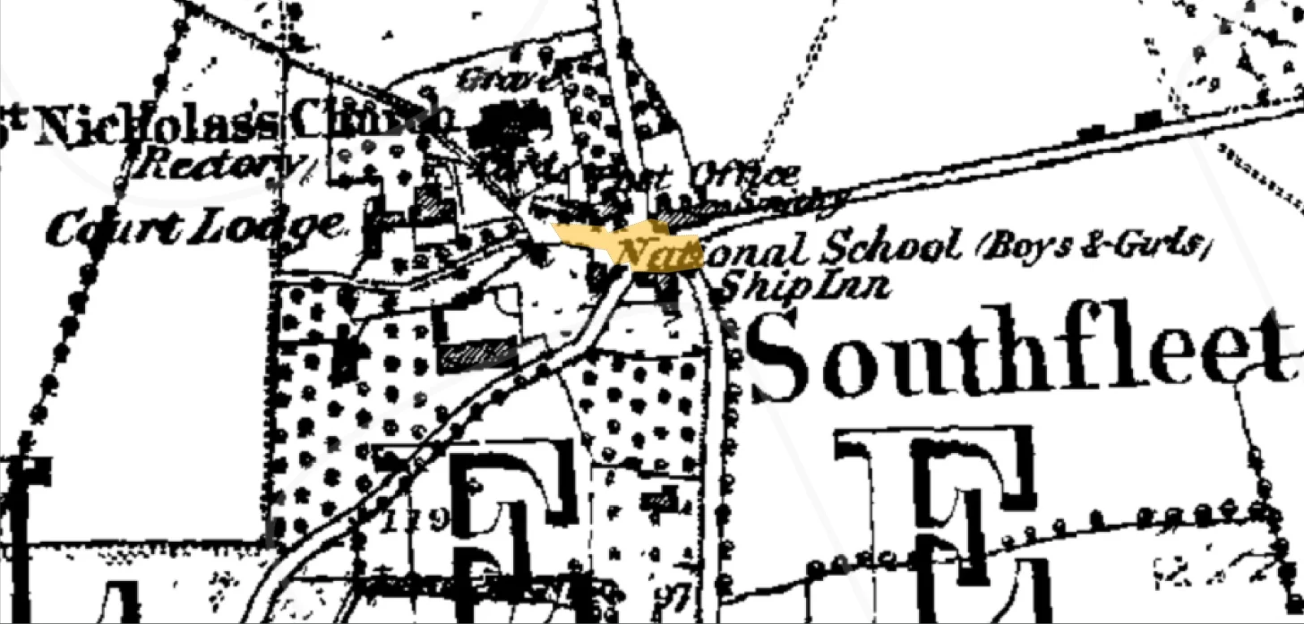 Southfleet 1860s © Crown copyright and Landmark Information Group Limited 2018. All rights reserved.