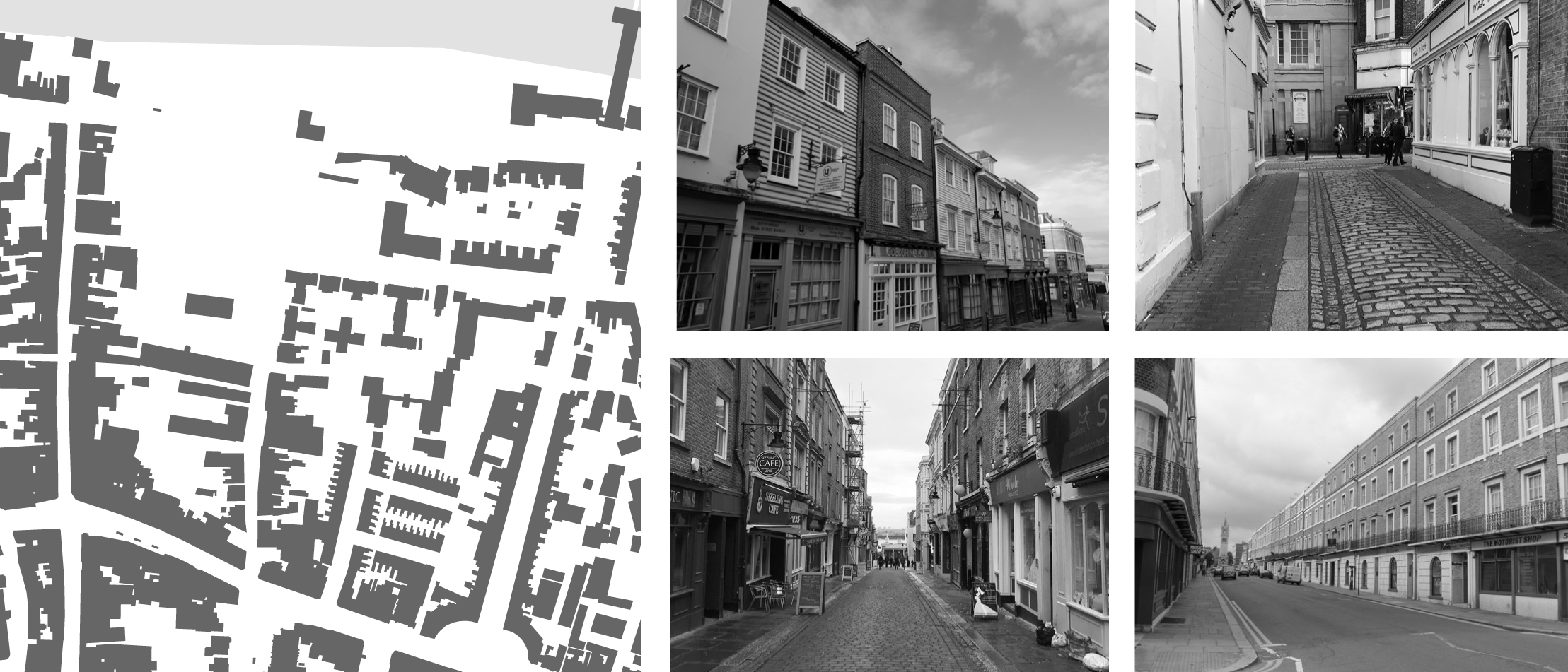 Clear hierarchy of memorable streets